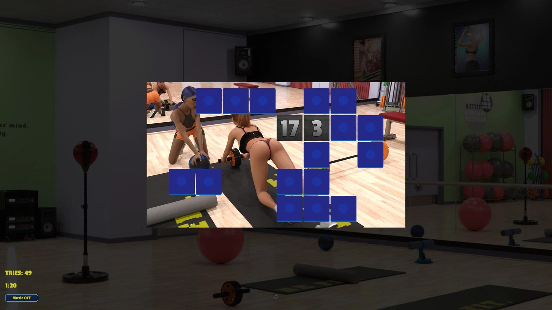 Memory Puzzle: Futanari Gym screenshot 5