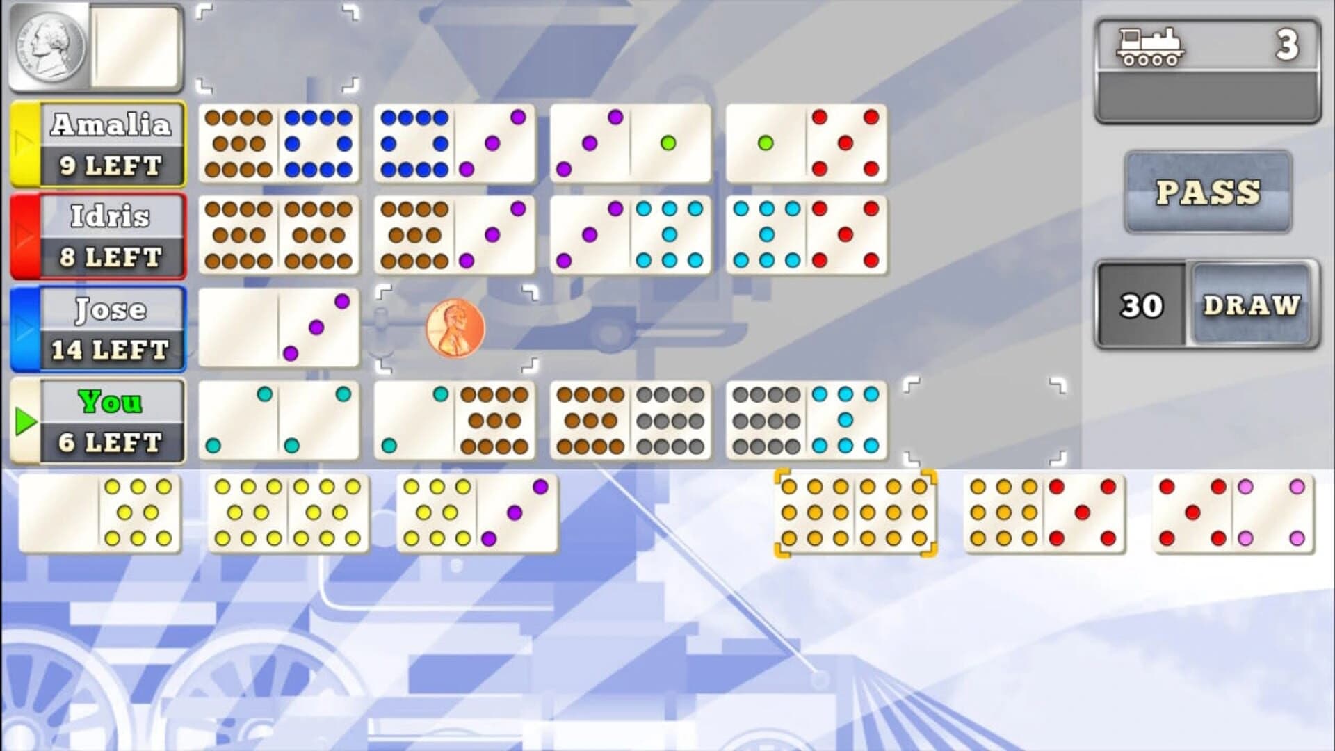 Mexican Train Dominoes Gold screenshot 5