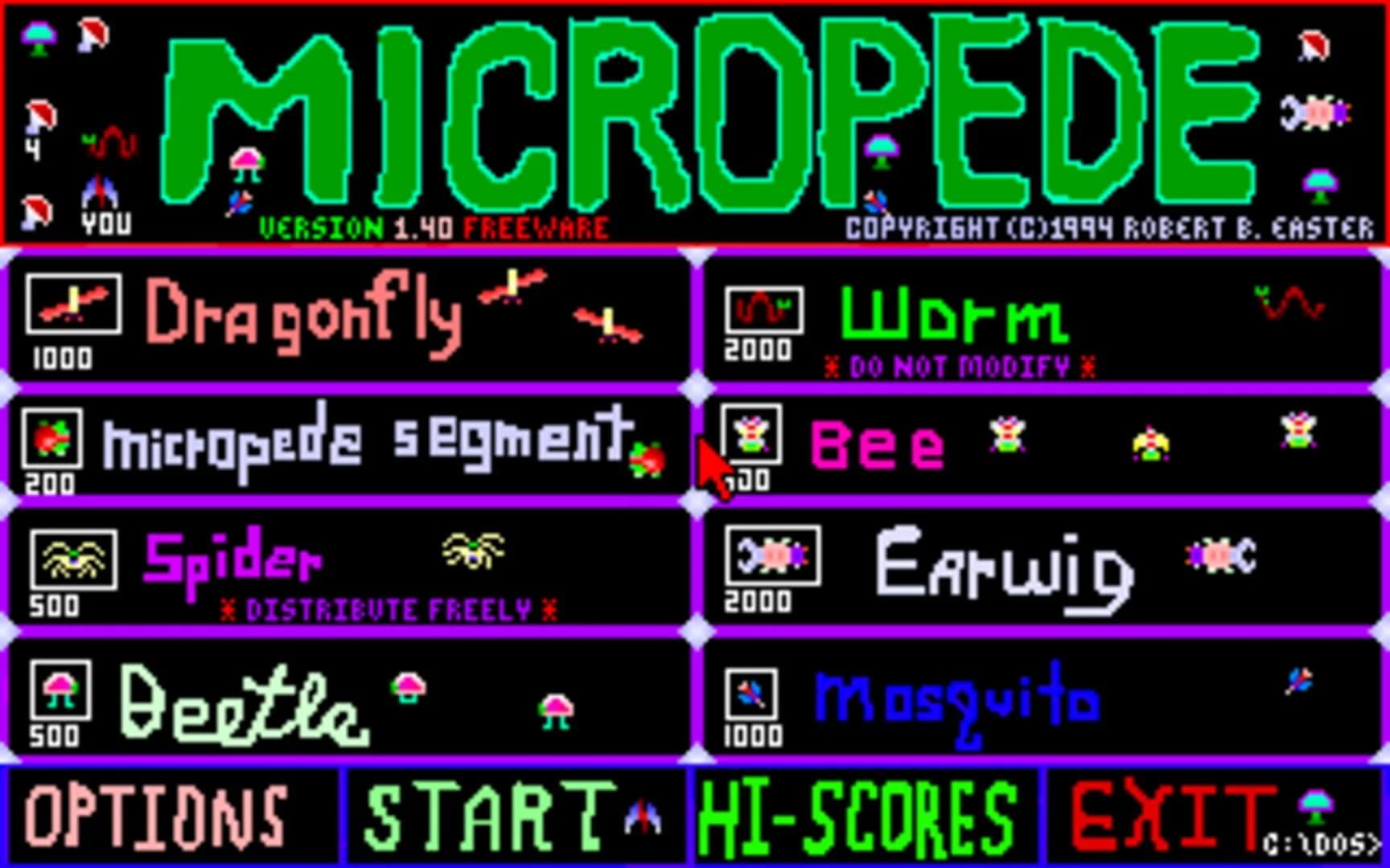 Micropede screenshot 1