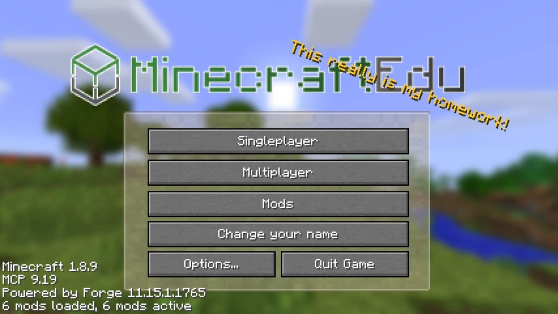 MinecraftEdu screenshot 1