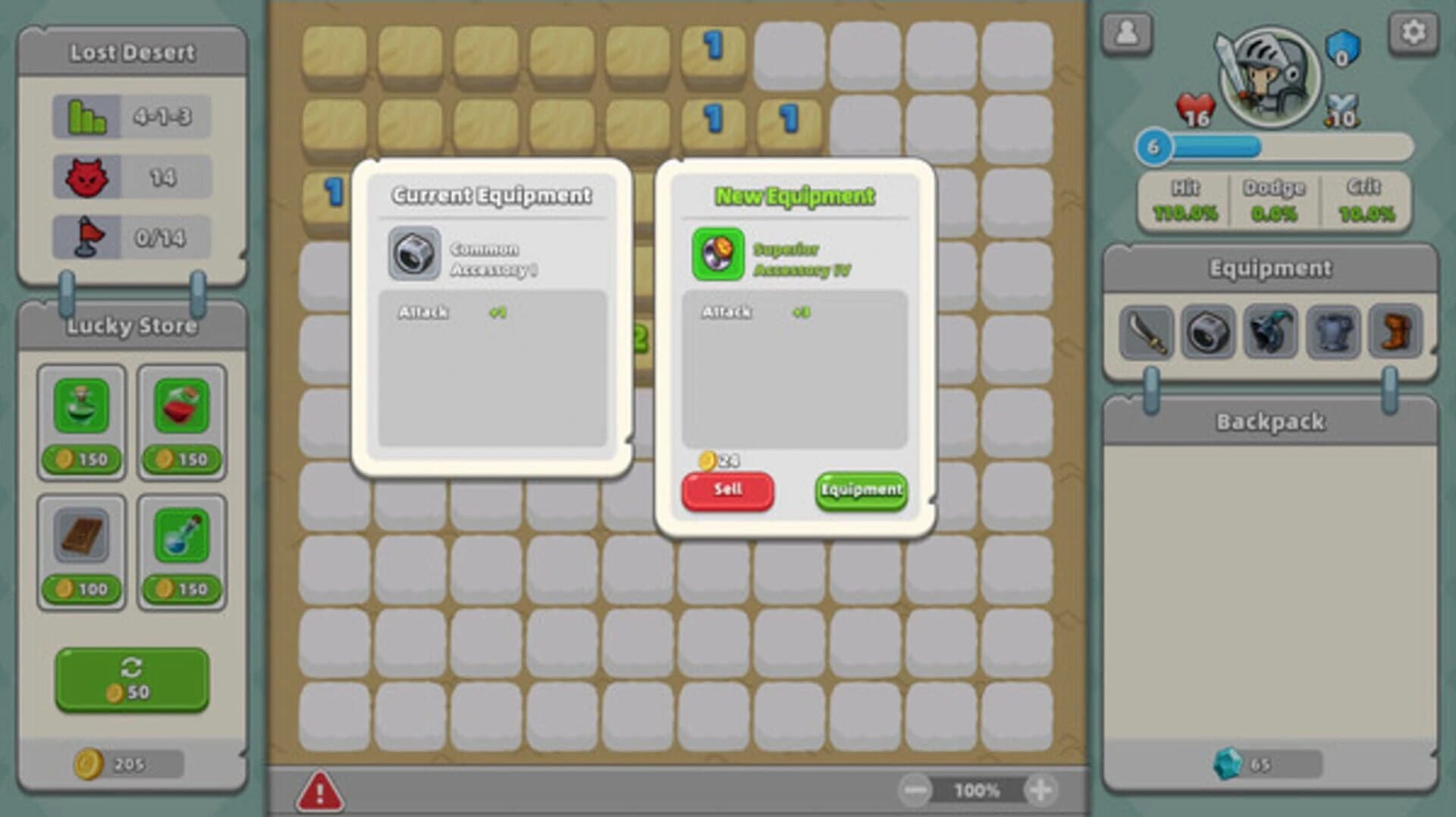 Minesweeper & Dungeon RPG screenshot 2
