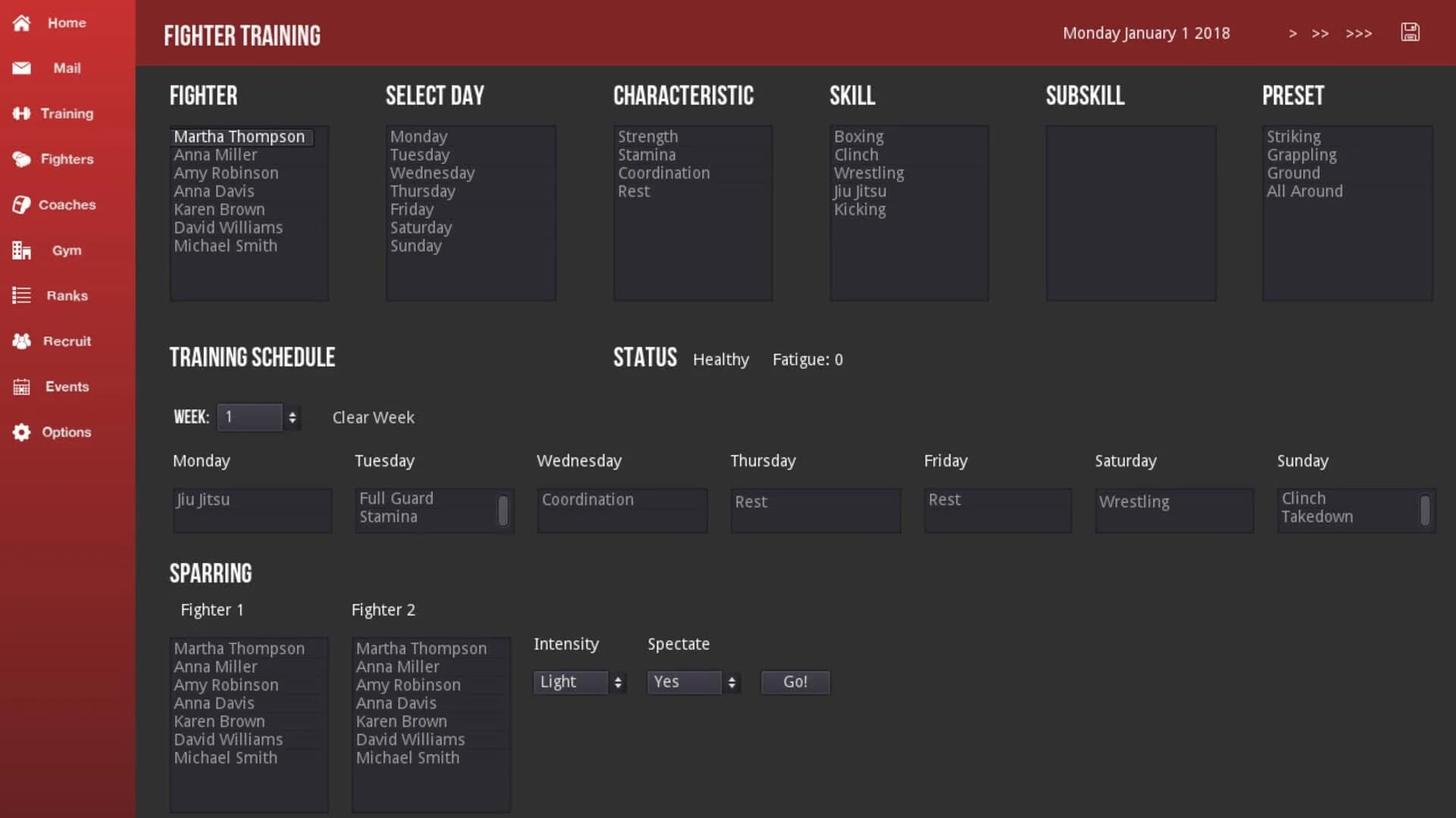 MMA Simulator screenshot 2