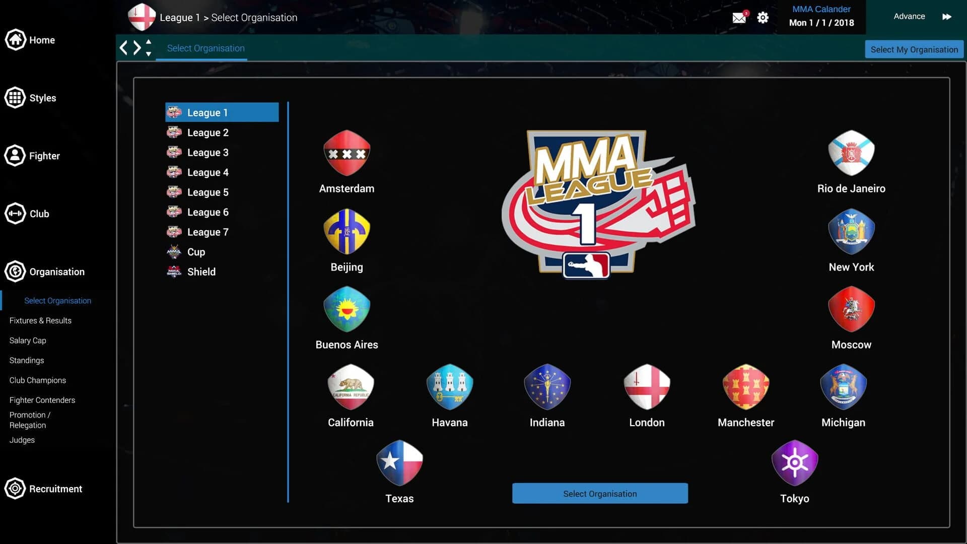 MMA Team Manager screenshot 4