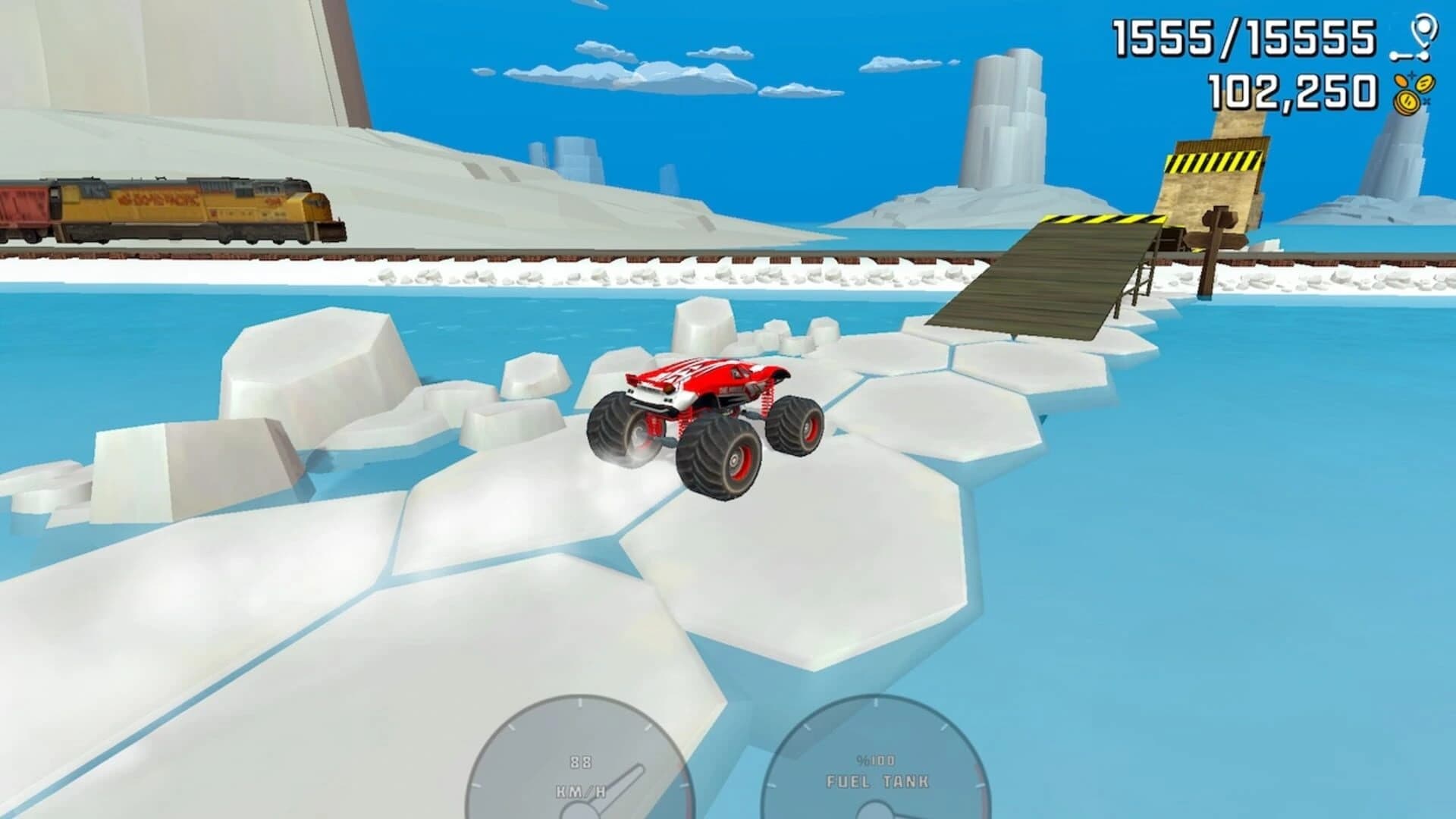 Monster Ramp Racing screenshot 1