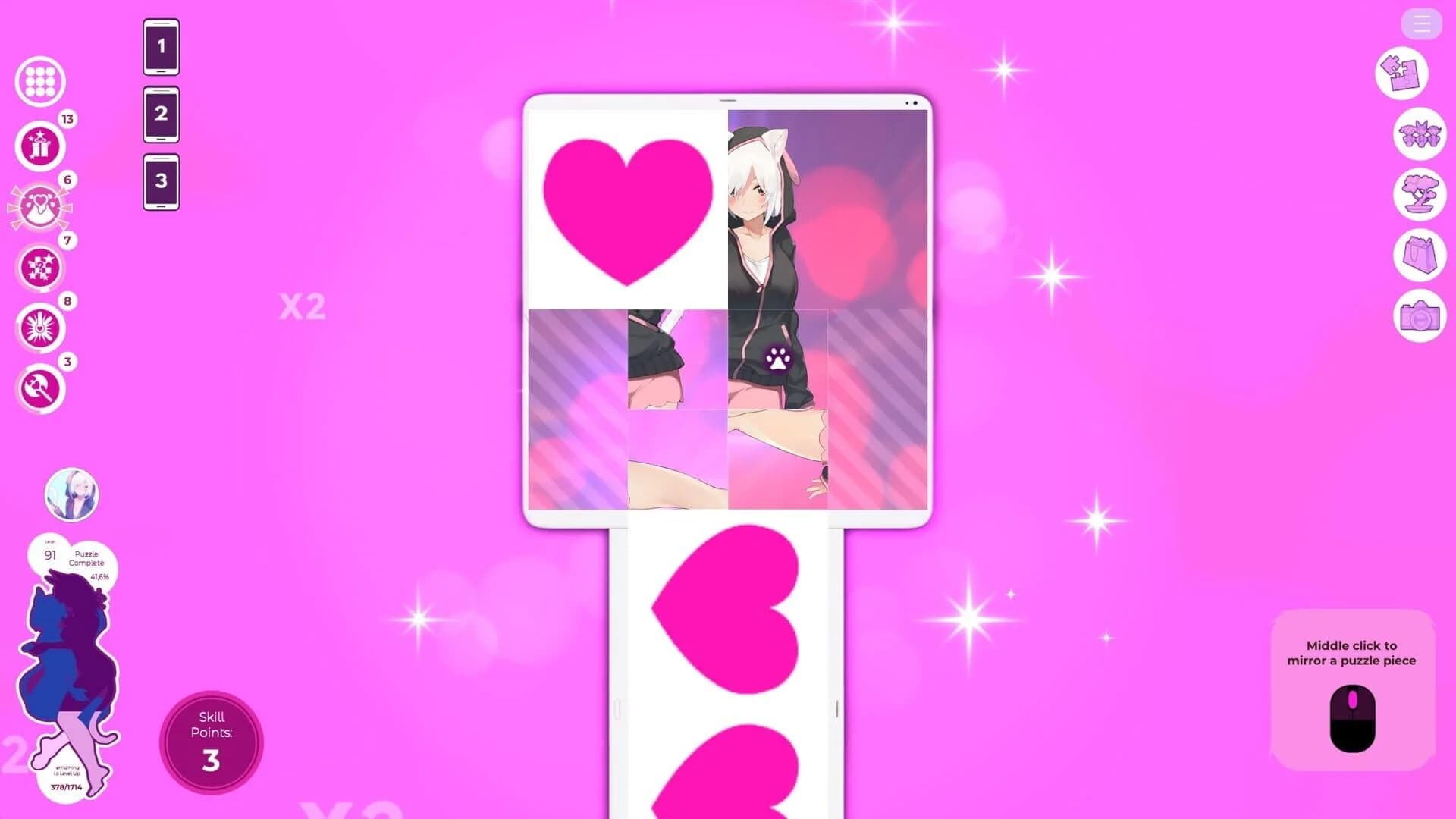 Mosaique Neko Waifus 3 screenshot 4