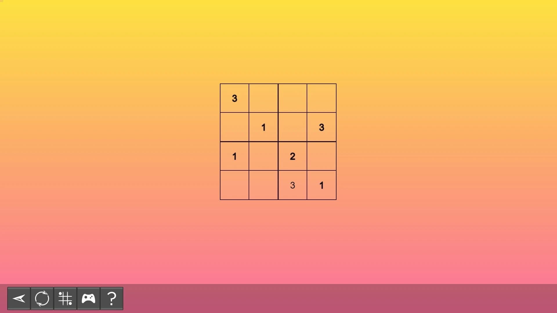 My Sudoku: Classic 4x4 Easy 2 screenshot 1