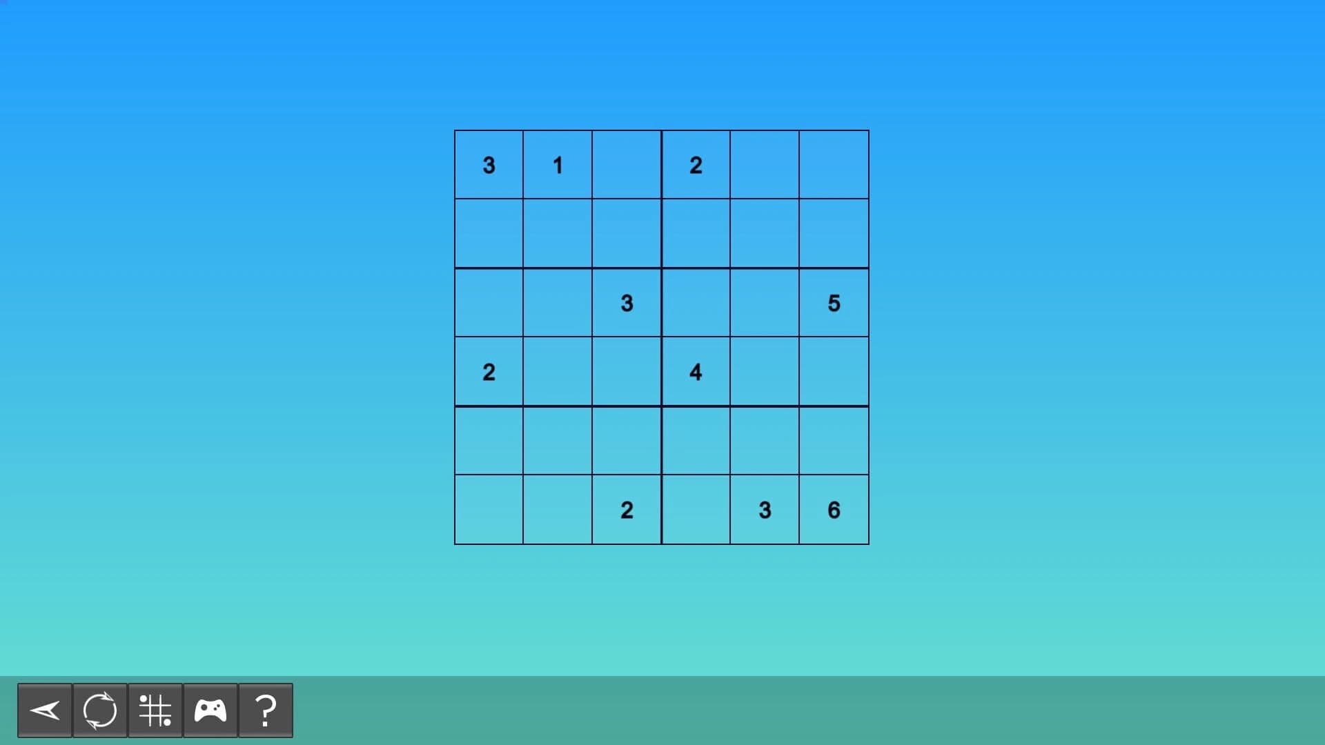 My Sudoku: Classic 6x6 Medium 4 screenshot 2