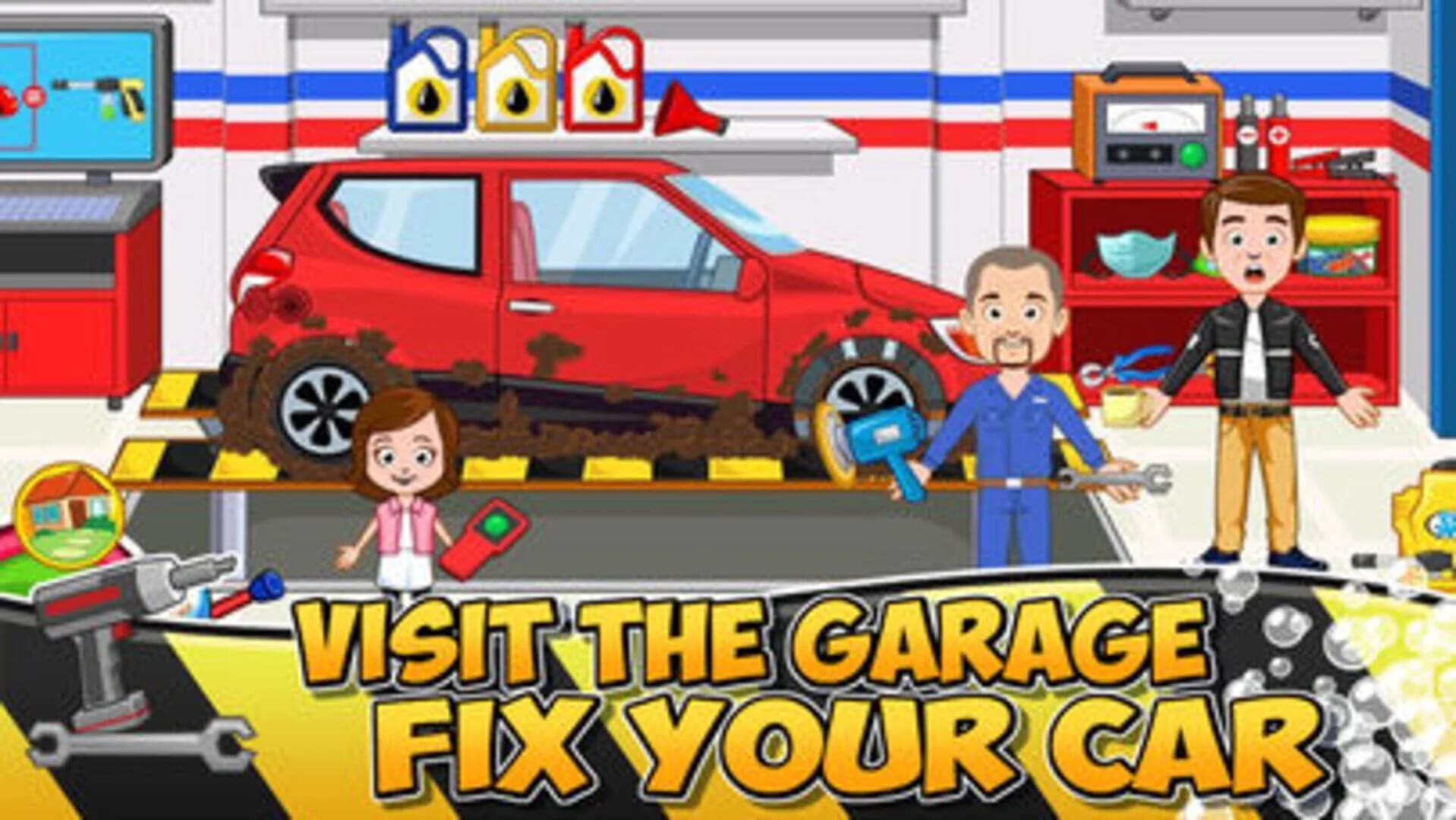 My Town: Car (wash, fix & drive cars) screenshot 1