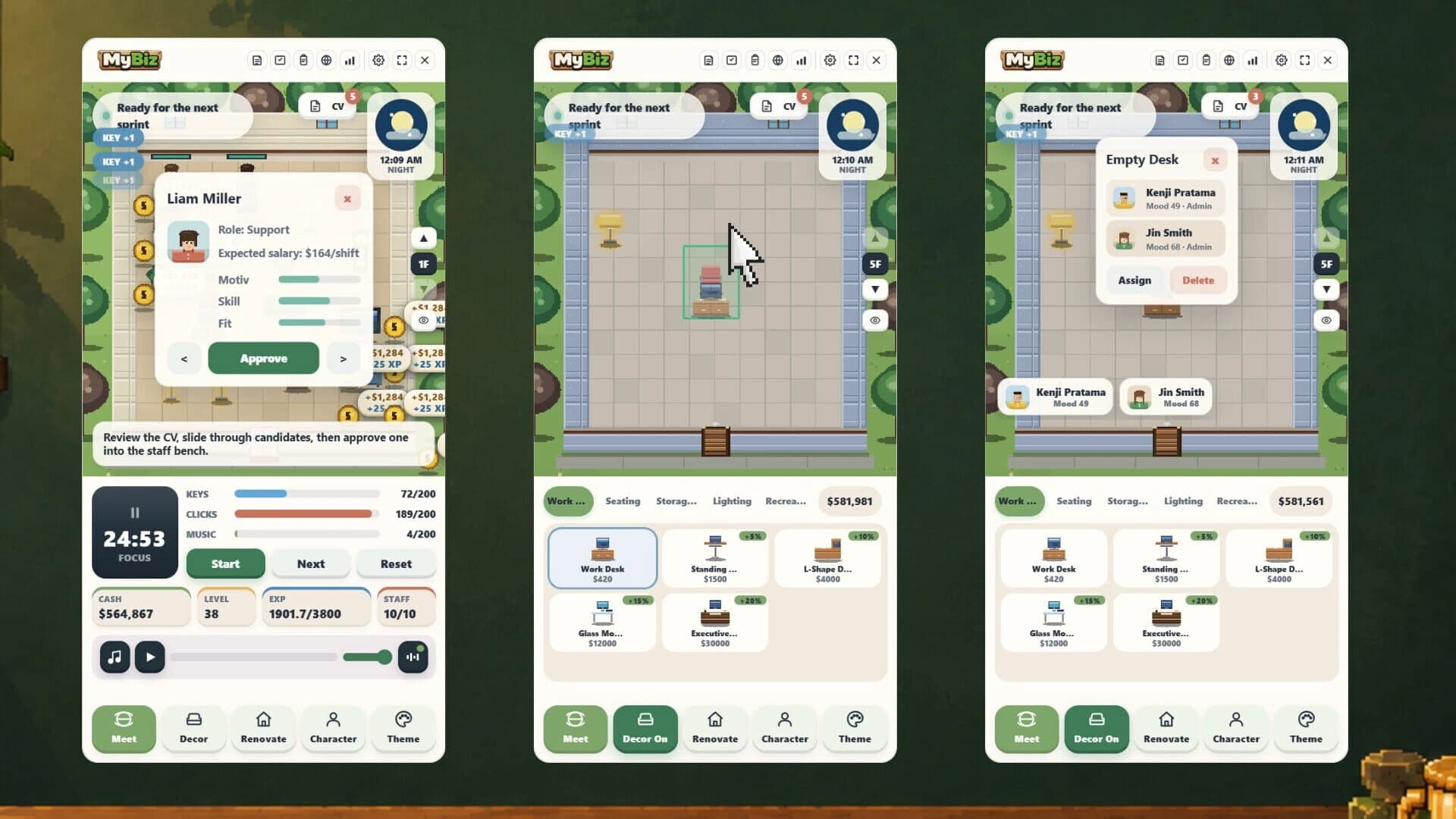 MyBiz: Pomodoro Desk Tycoon screenshot 5