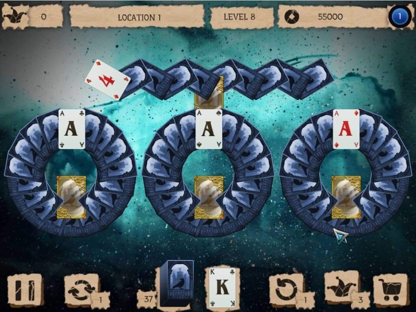 Mystery Solitaire: The Black Raven 3 screenshot 1