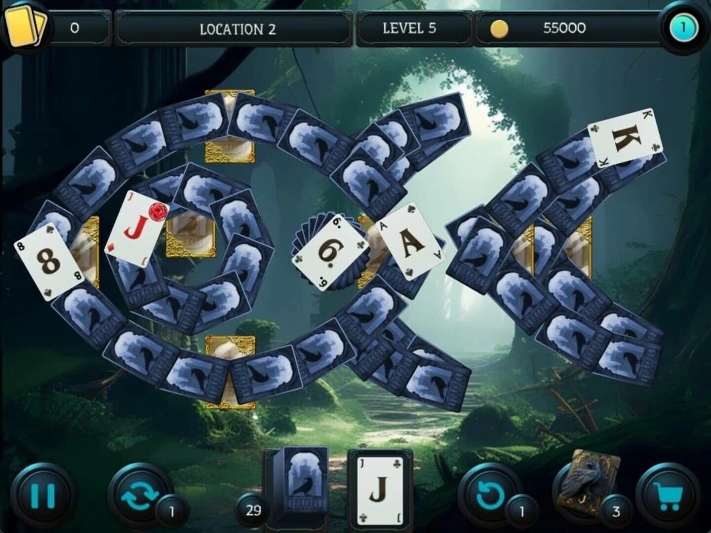 Mystery Solitaire: The Black Raven 6 screenshot 2