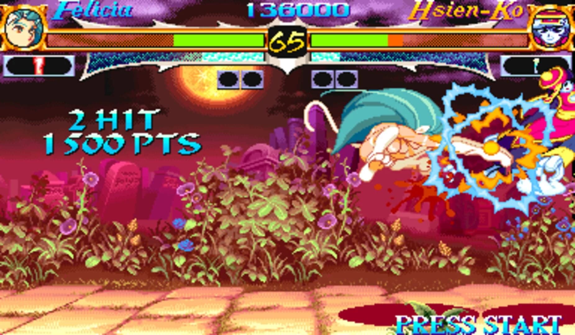 Night Warriors: Darkstalkers' Revenge screenshot 2