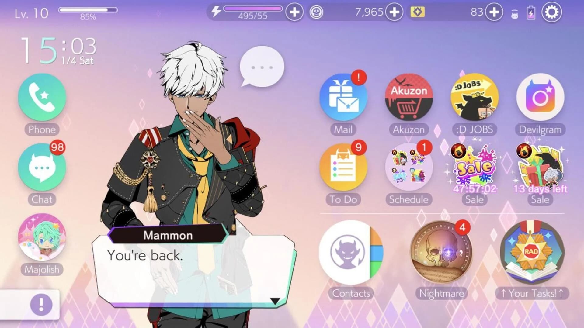 Obey Me!: One Master to Rule Them All screenshot 2