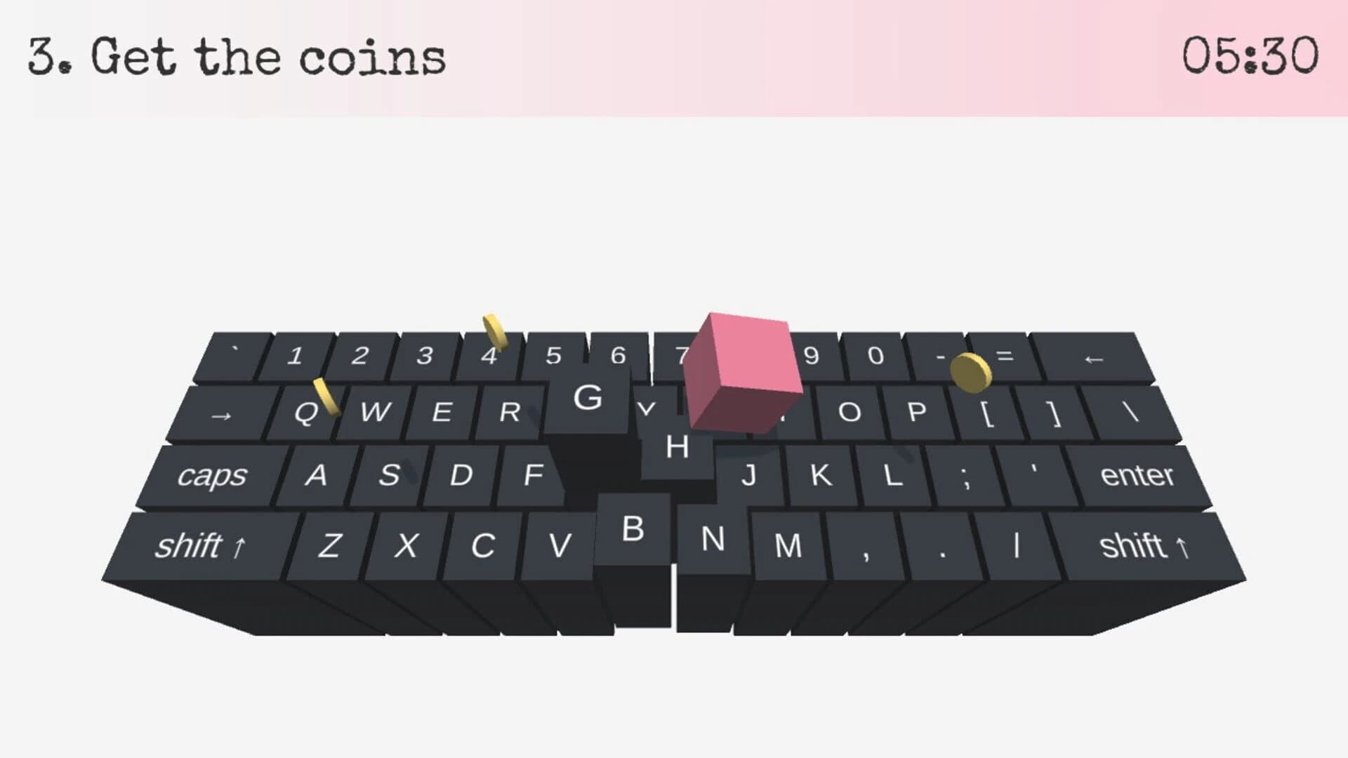 On Key Up: A Game for Keyboards screenshot 2