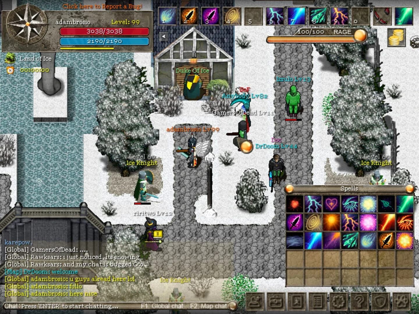 Orake 2D MMORPG screenshot 1