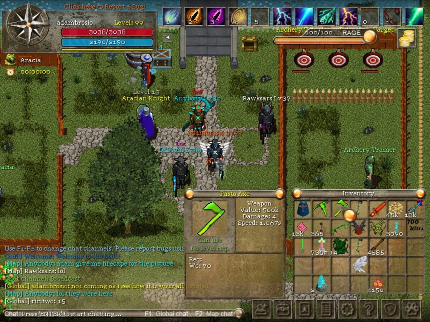 Orake 2D MMORPG screenshot 5