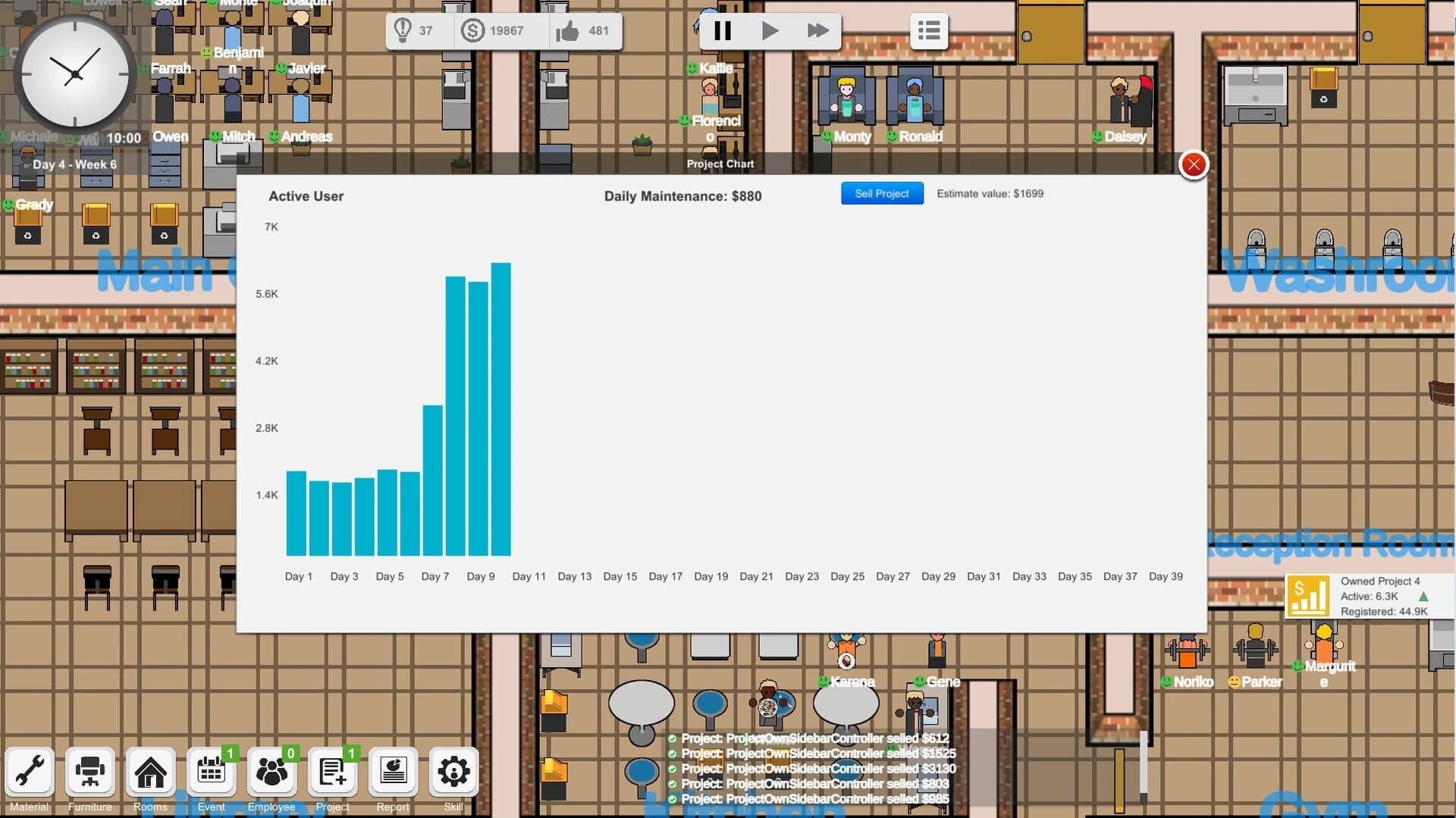 Outsourcing: IT company simulator screenshot 2