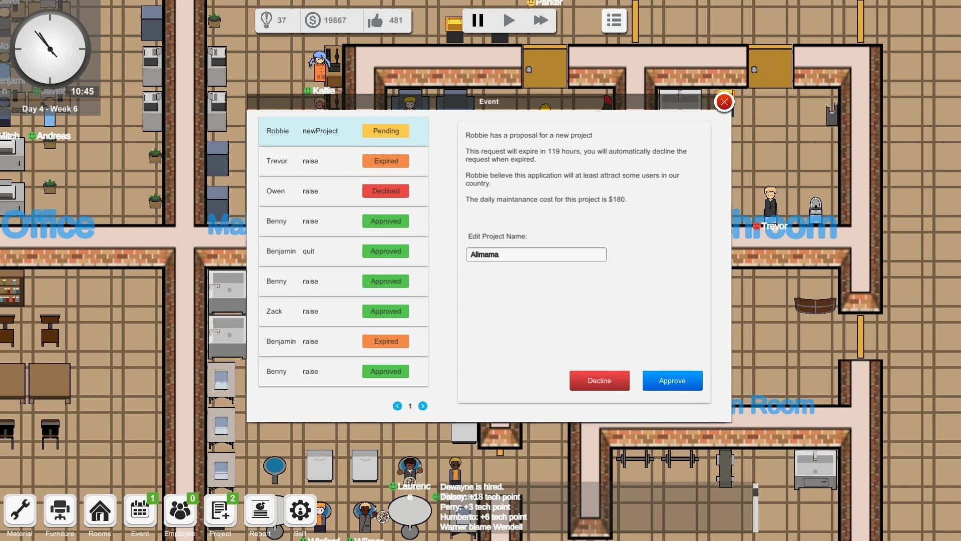 Outsourcing: IT company simulator screenshot 4