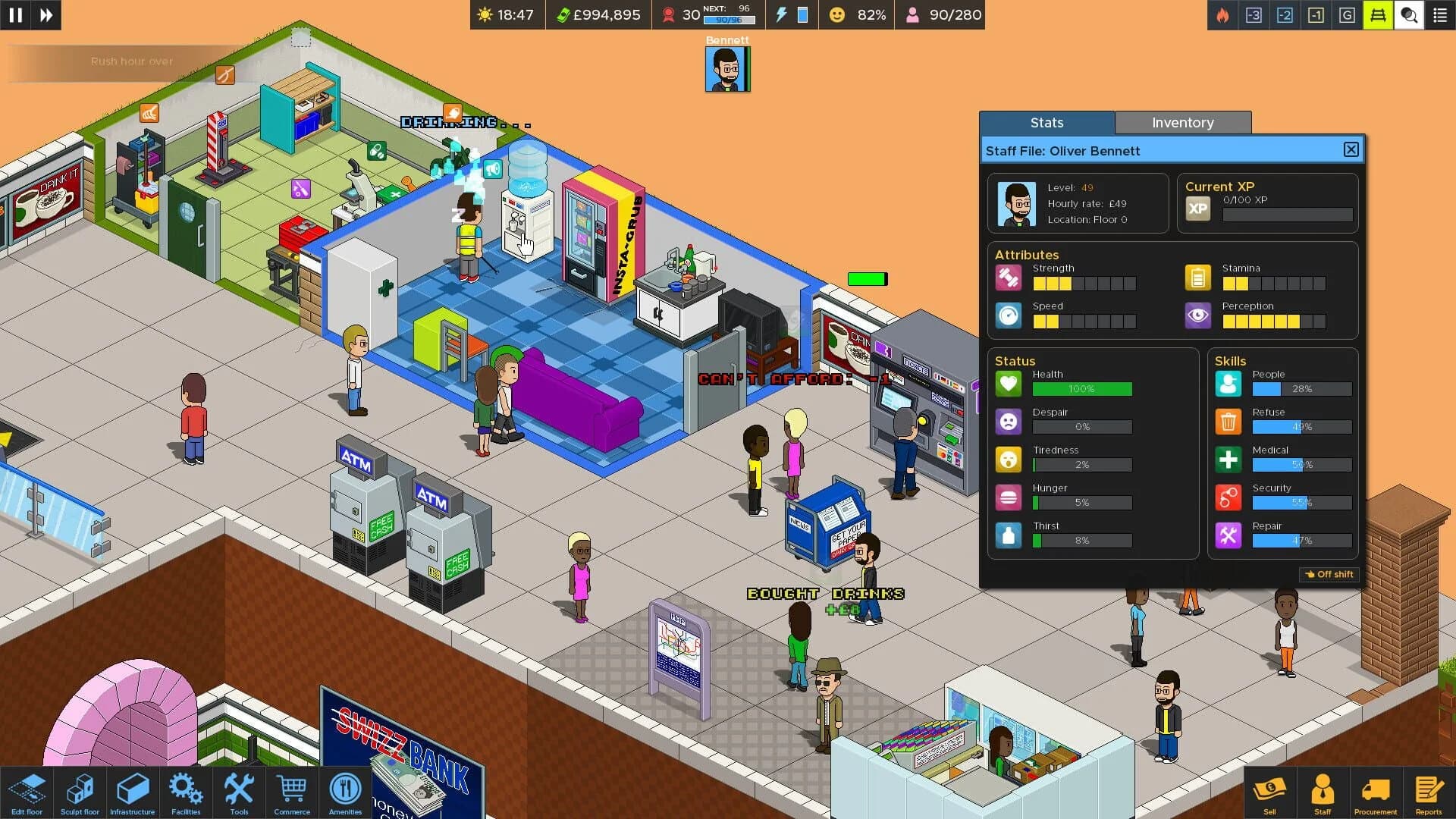 Overcrowd: A Commute 'Em Up screenshot 5