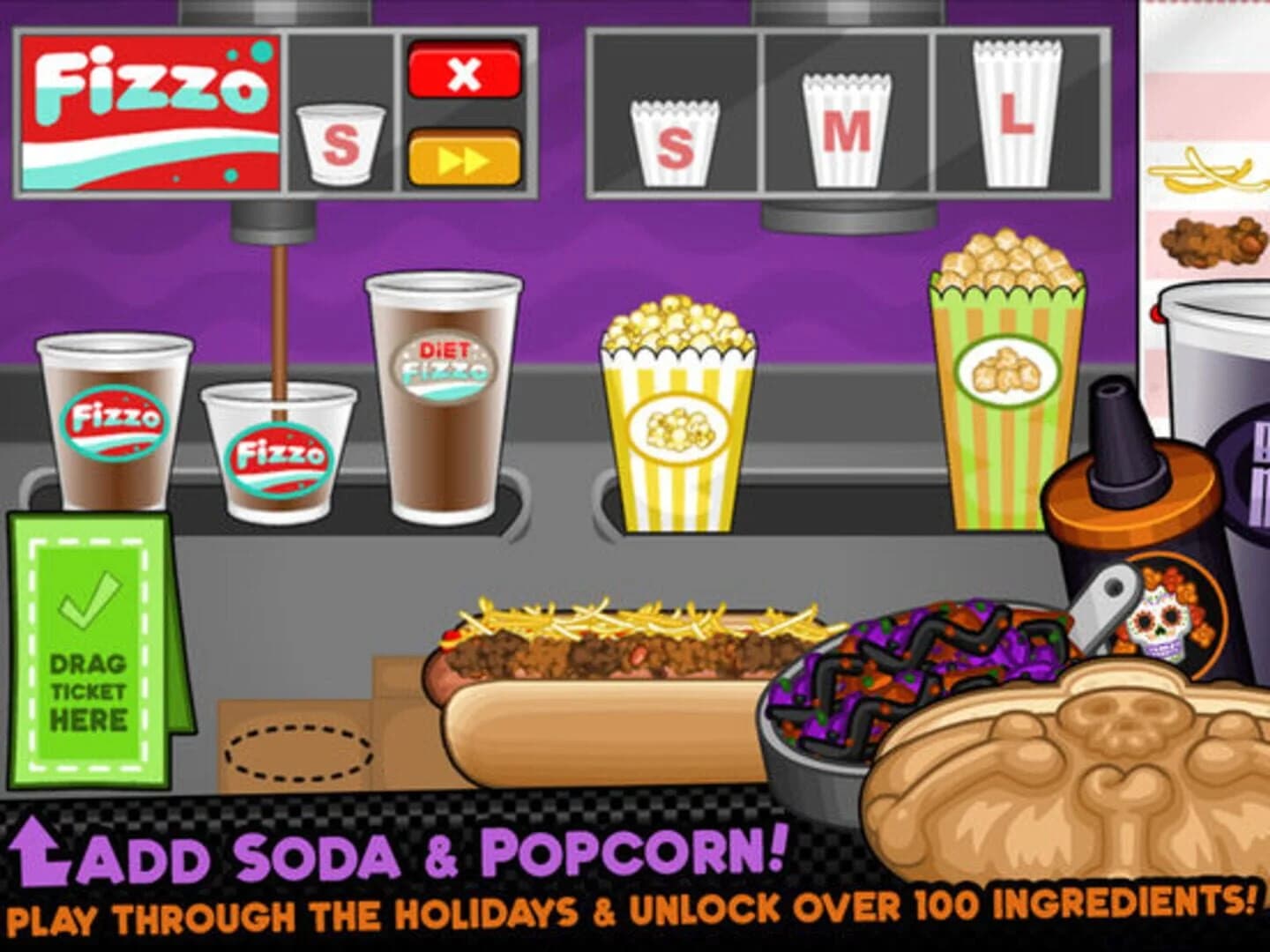 Papa's Hot Doggeria HD screenshot 1