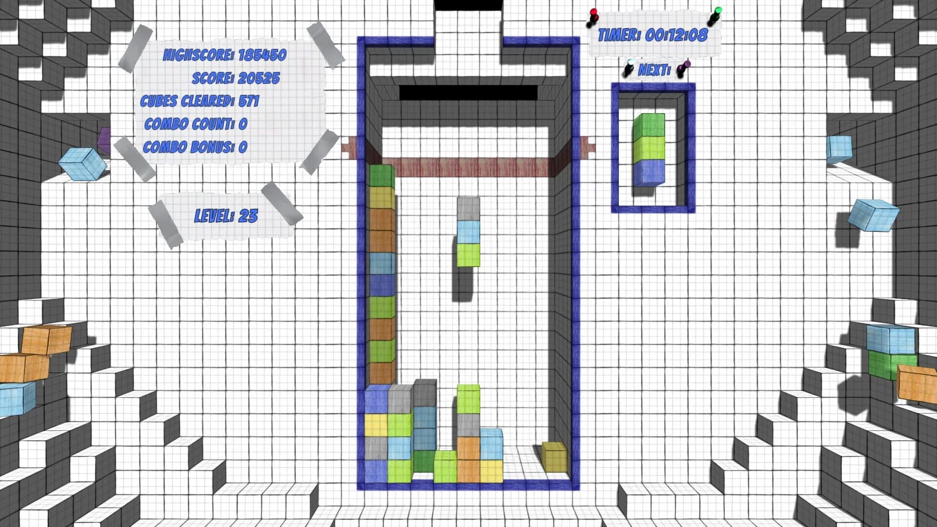 Papertris screenshot 2