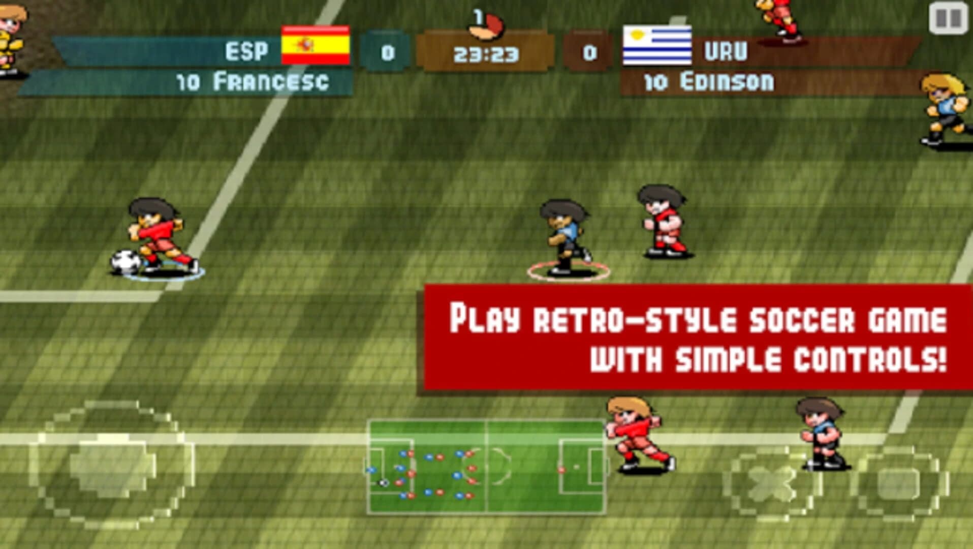 Pixel Cup Soccer screenshot 1