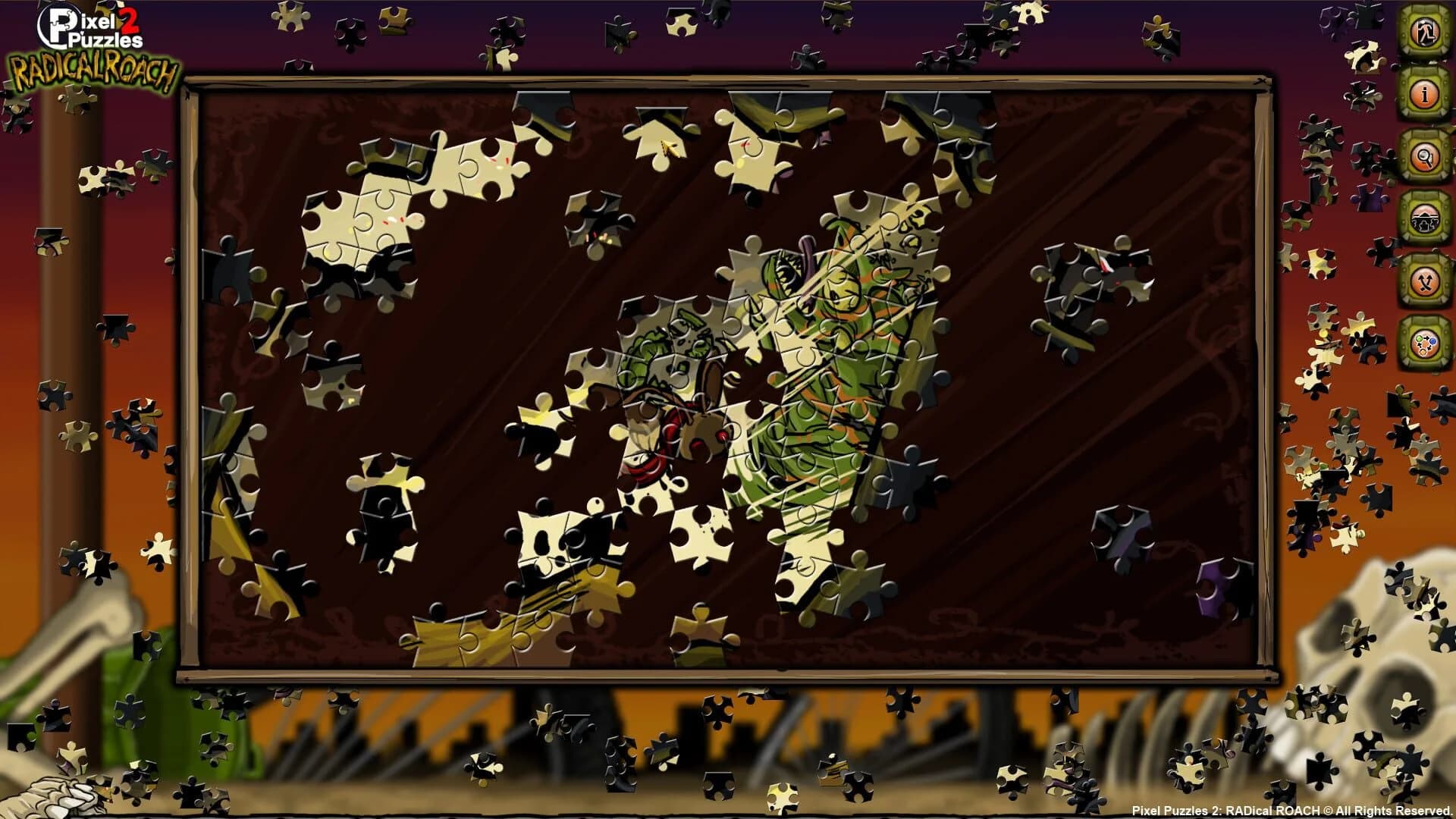 Pixel Puzzles 2: Radical Roach screenshot 1