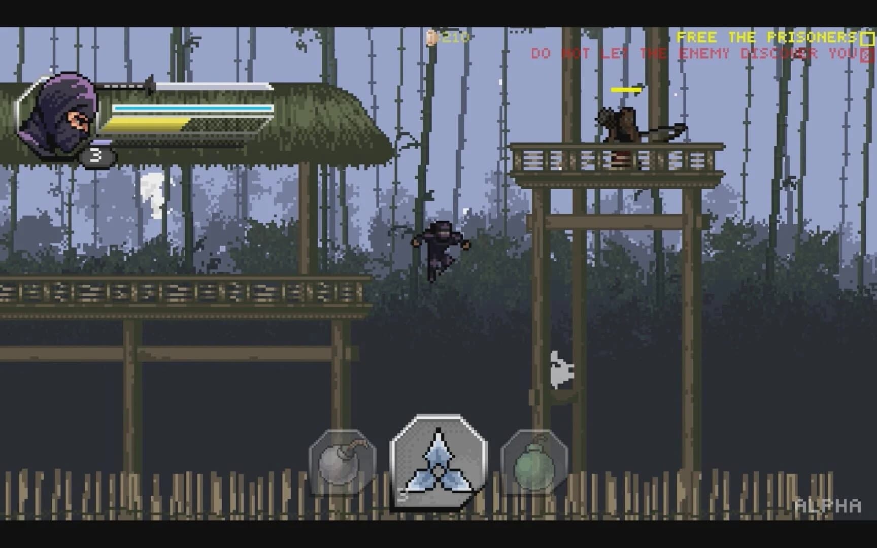 Pixel Shinobi: Nine demons of Mamoru screenshot 1
