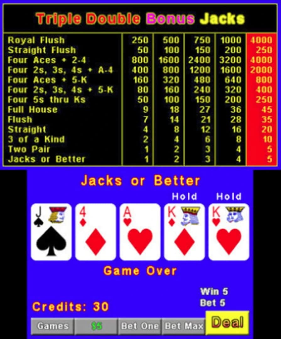 Plain Video Poker screenshot 3