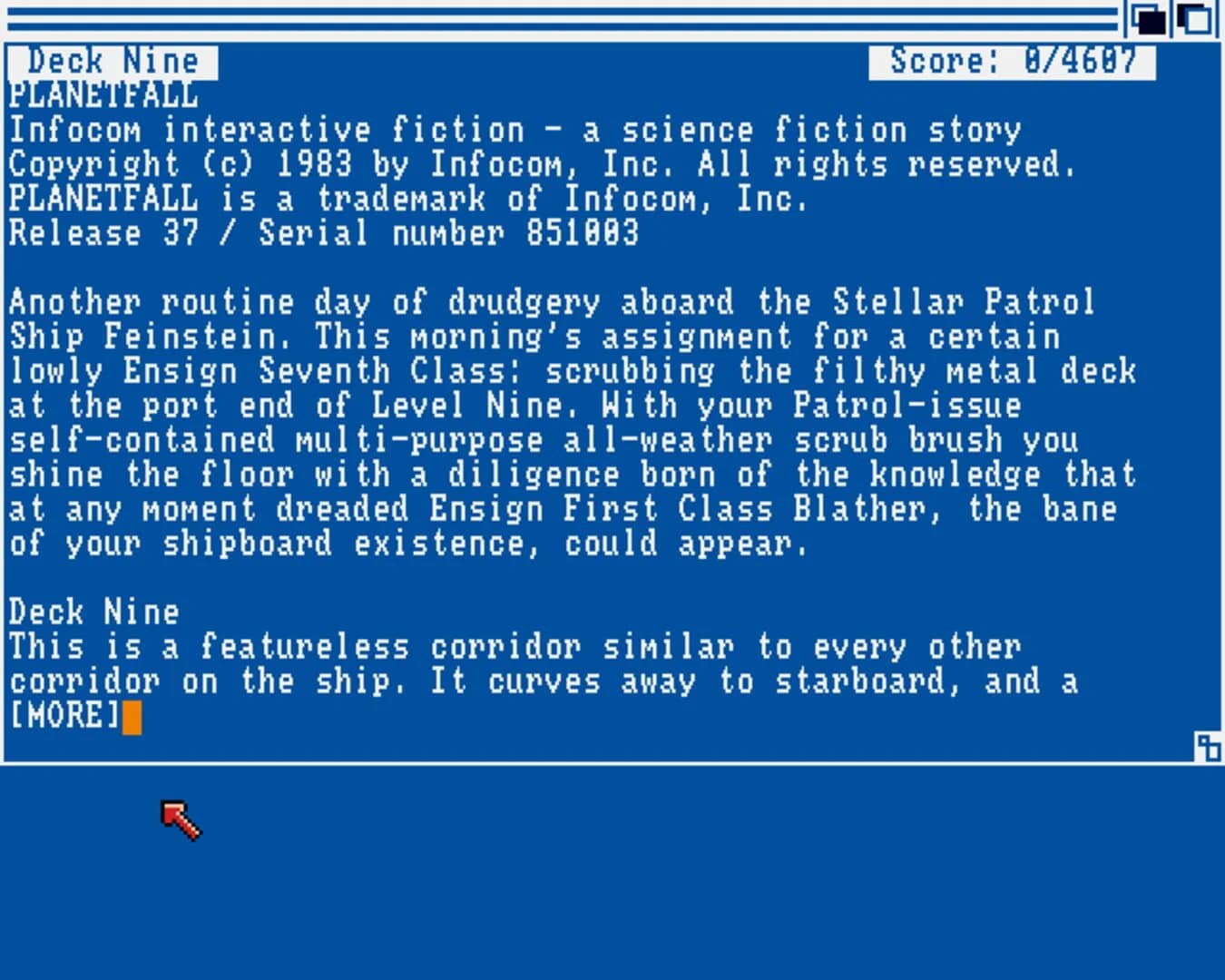 Planetfall screenshot 1