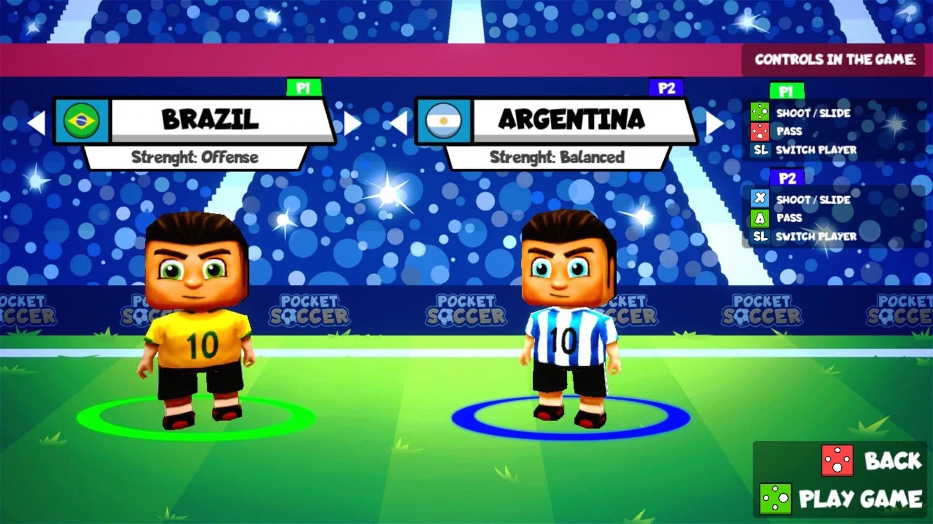 Pocket Soccer screenshot 1