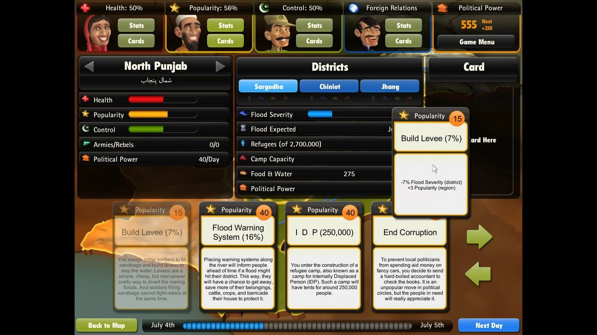 President for a Day - Floodings screenshot 3