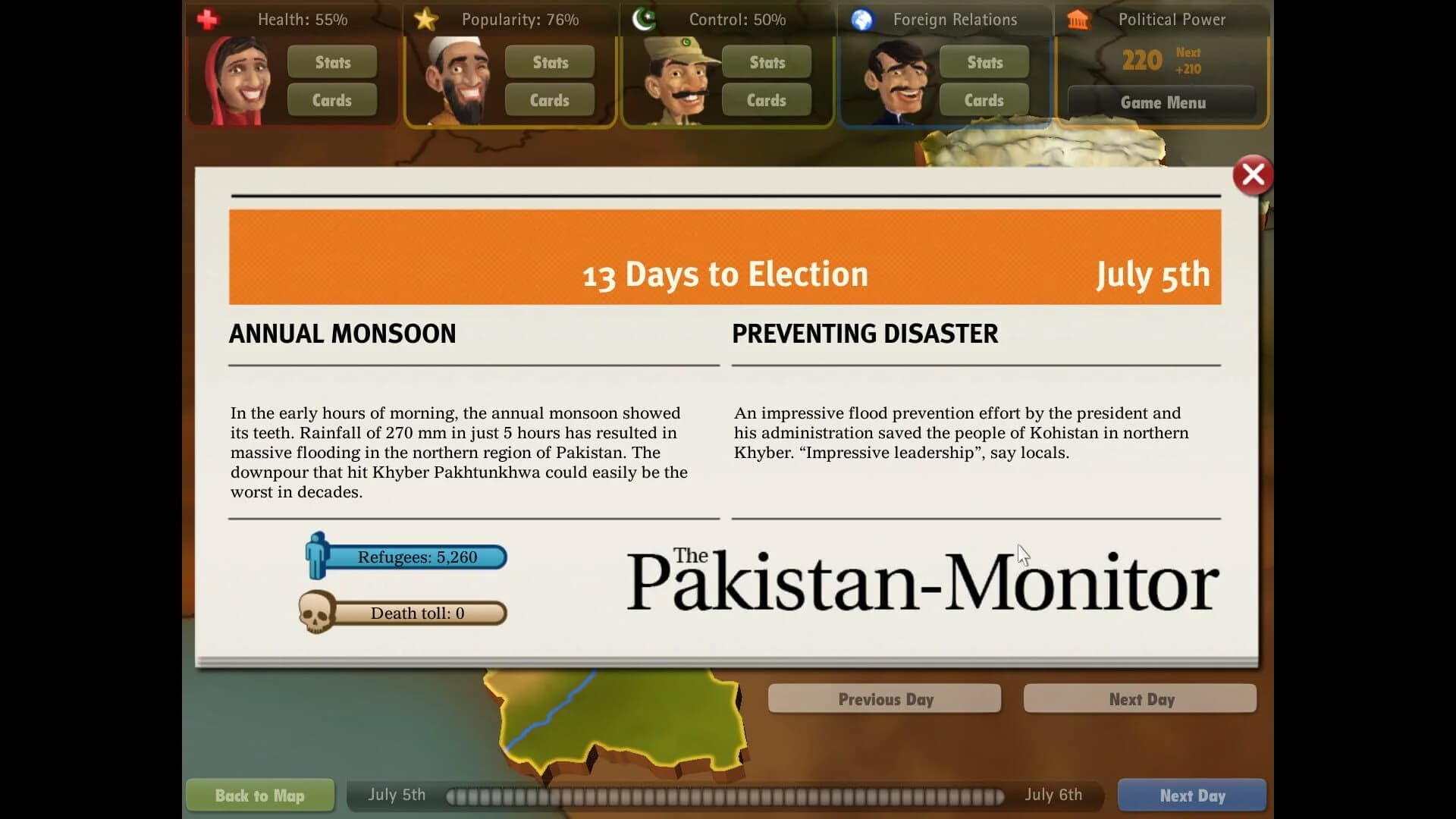 President for a Day - Floodings screenshot 5