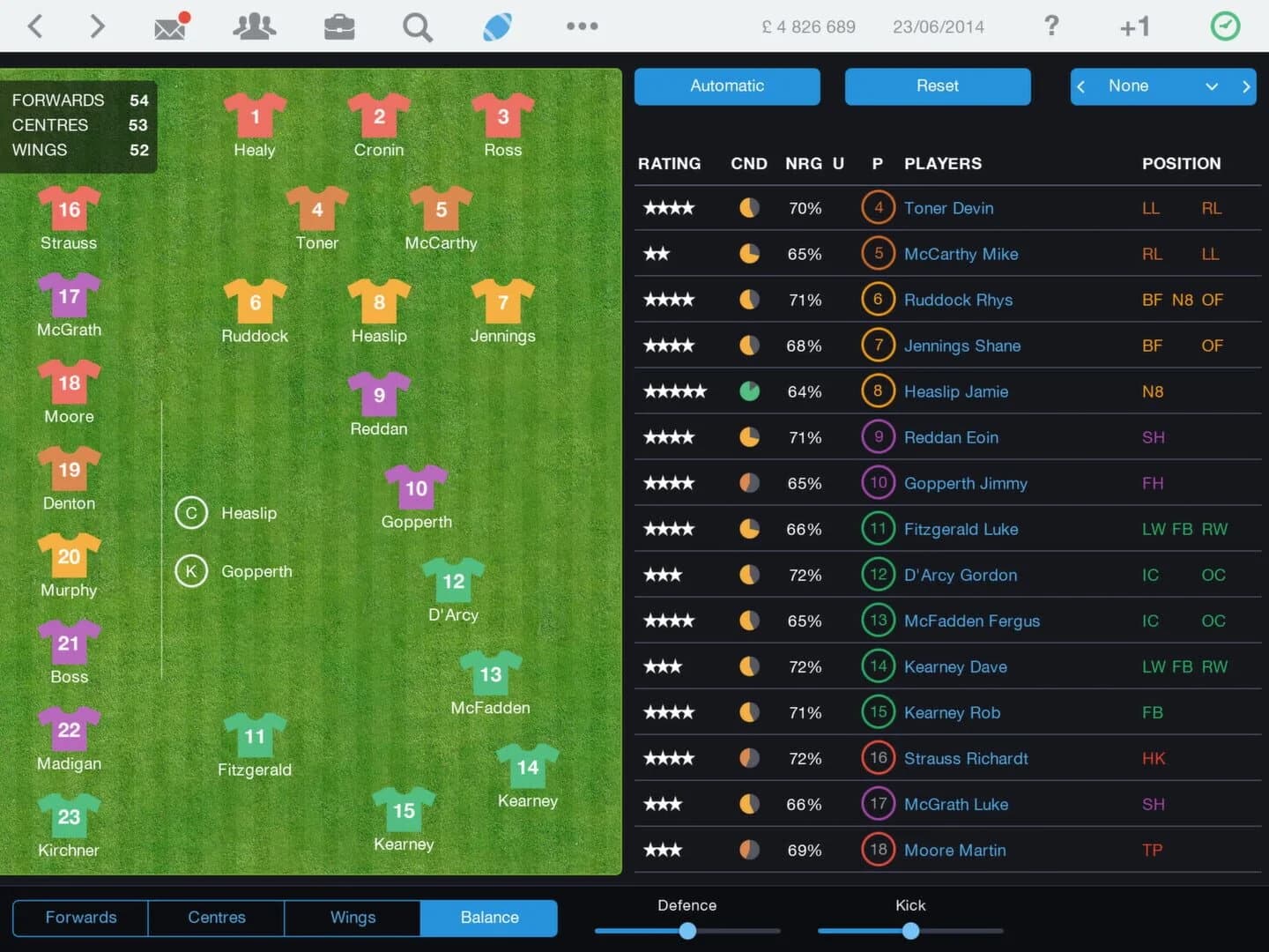 Pro Rugby Manager 2015 screenshot 4