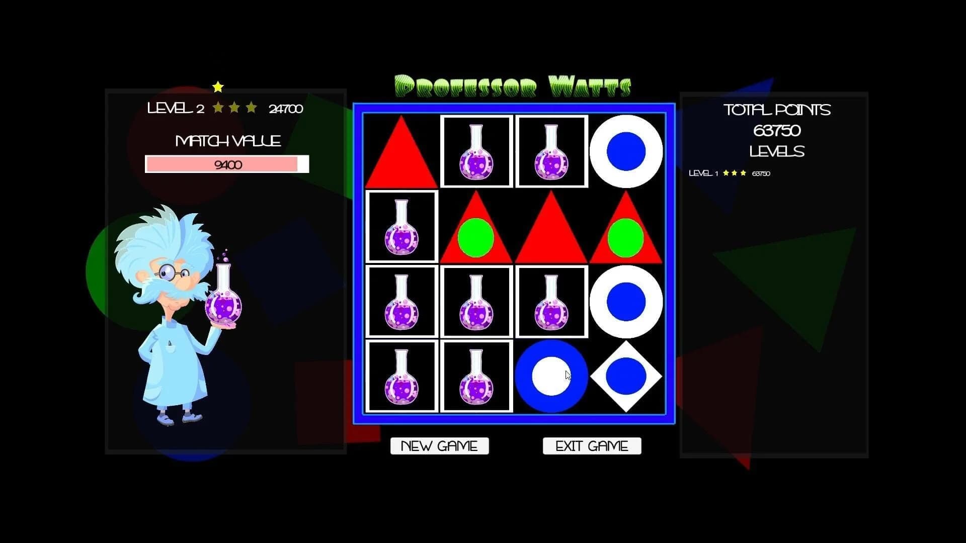 Professor Watts: Memory Match screenshot 5
