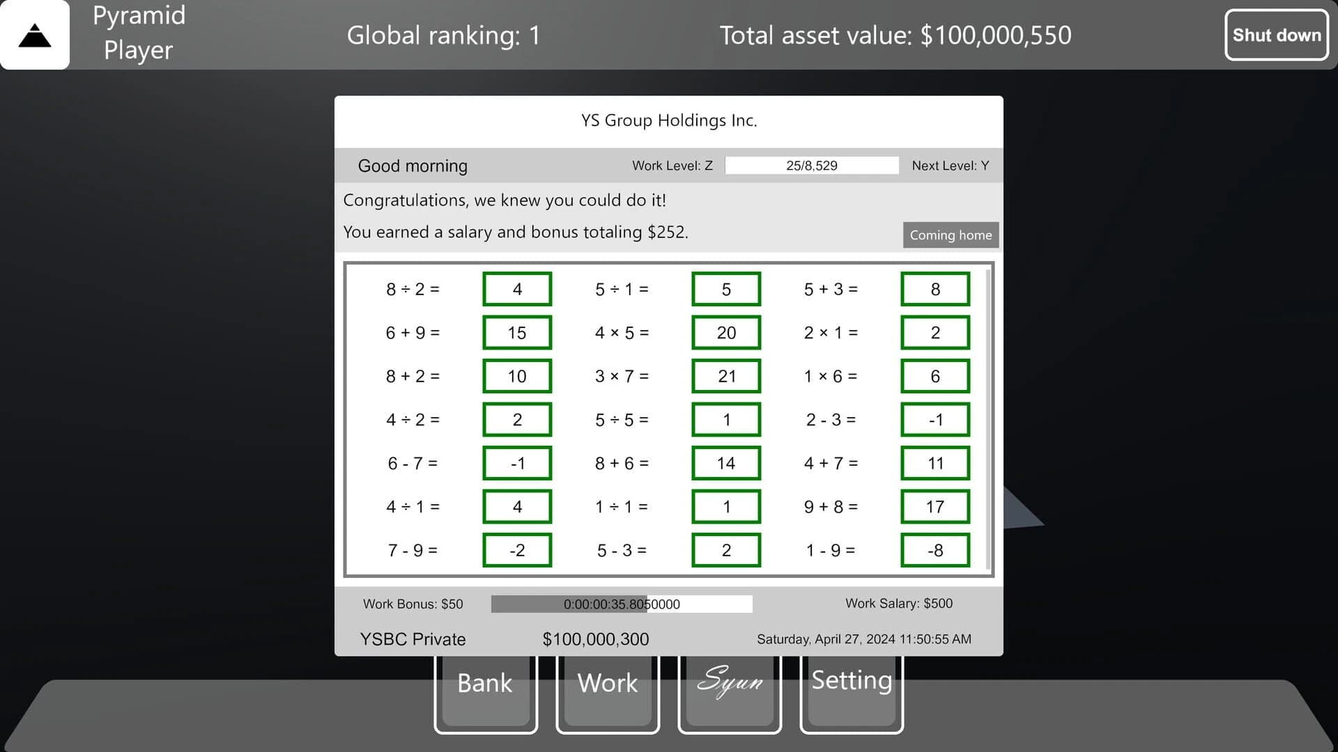 Pyramid Game screenshot 3