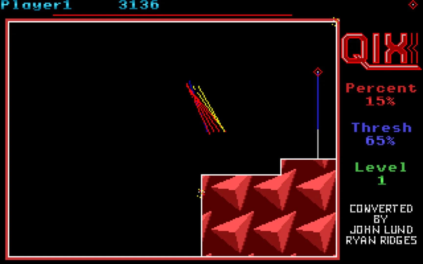 Qix screenshot 1