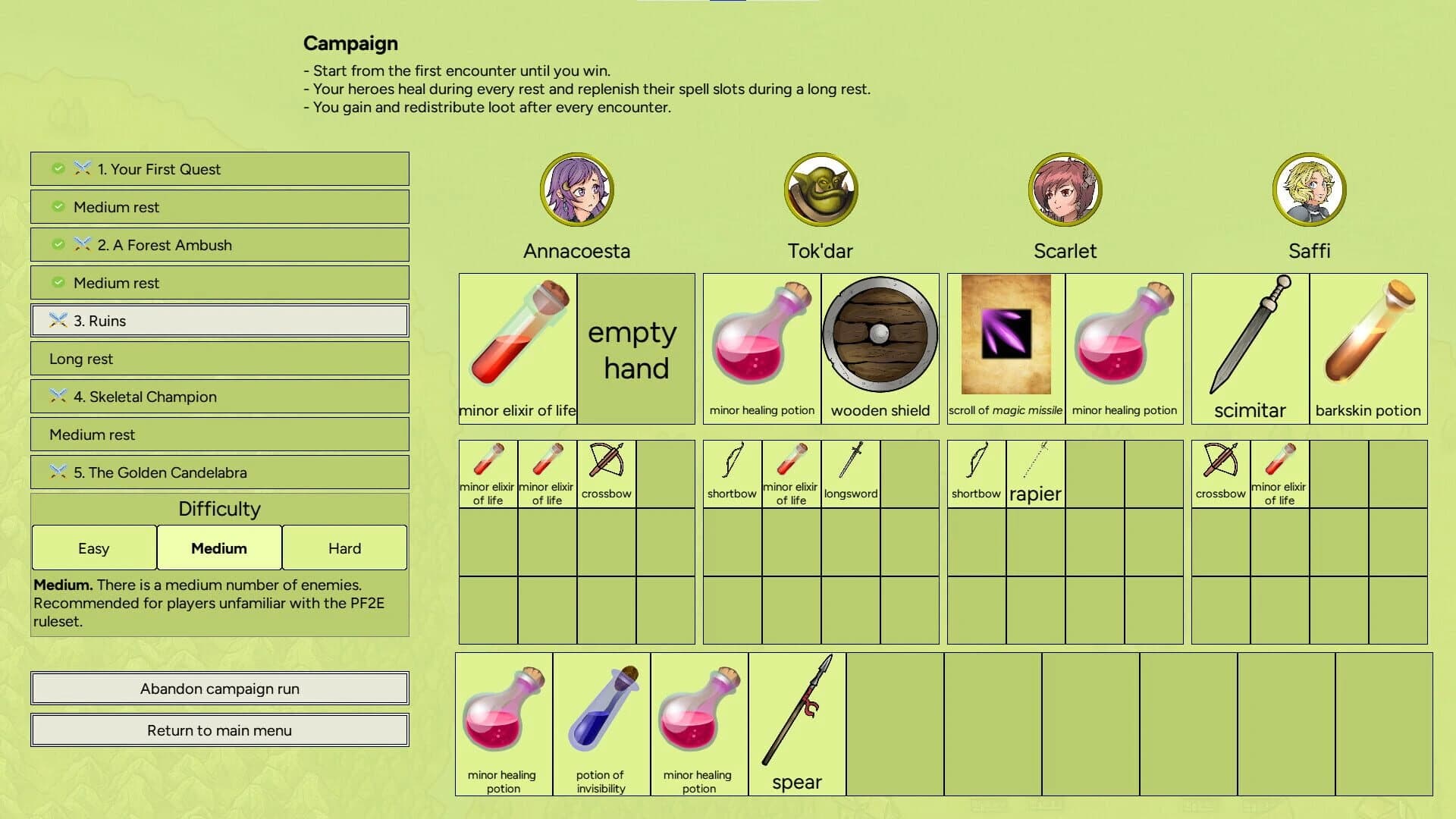 Quest for the Golden Candelabra screenshot 3