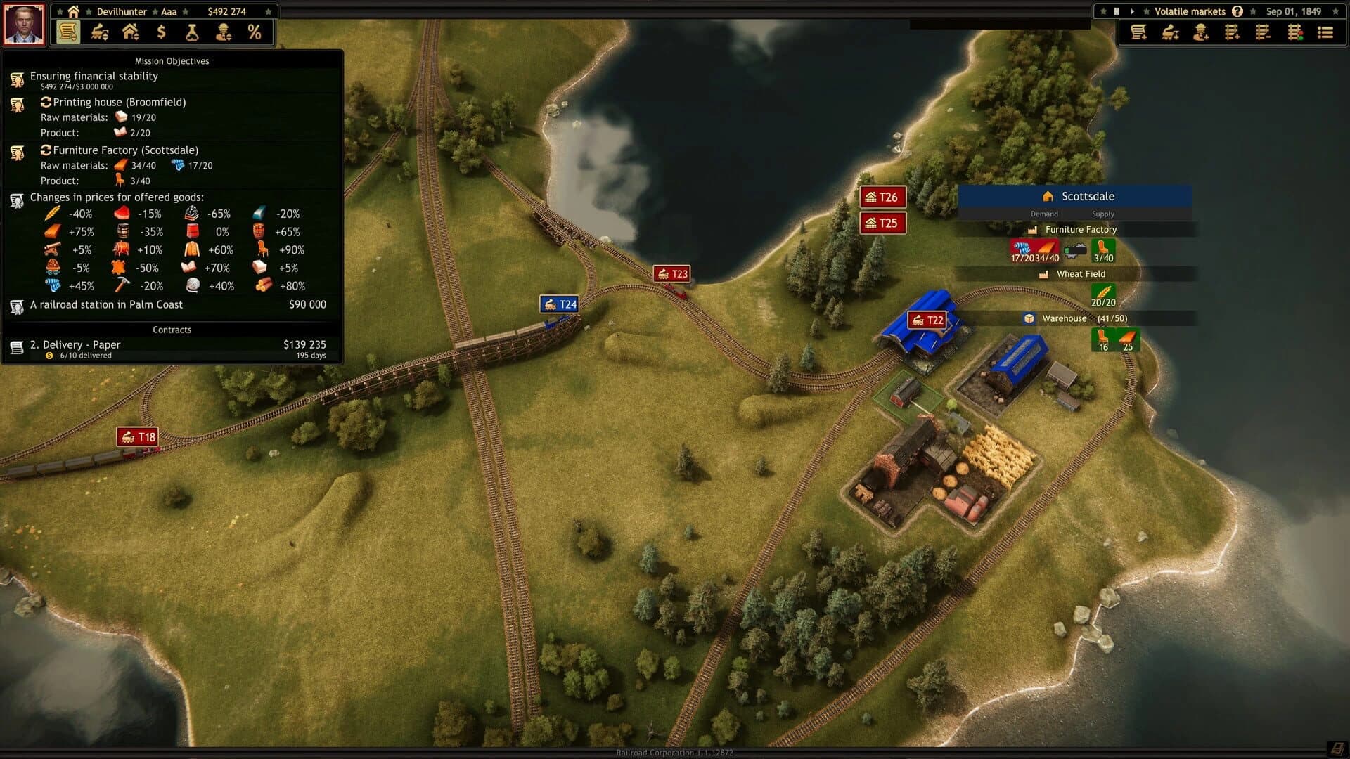 Railroad Corporation: Volatile Markets screenshot 3