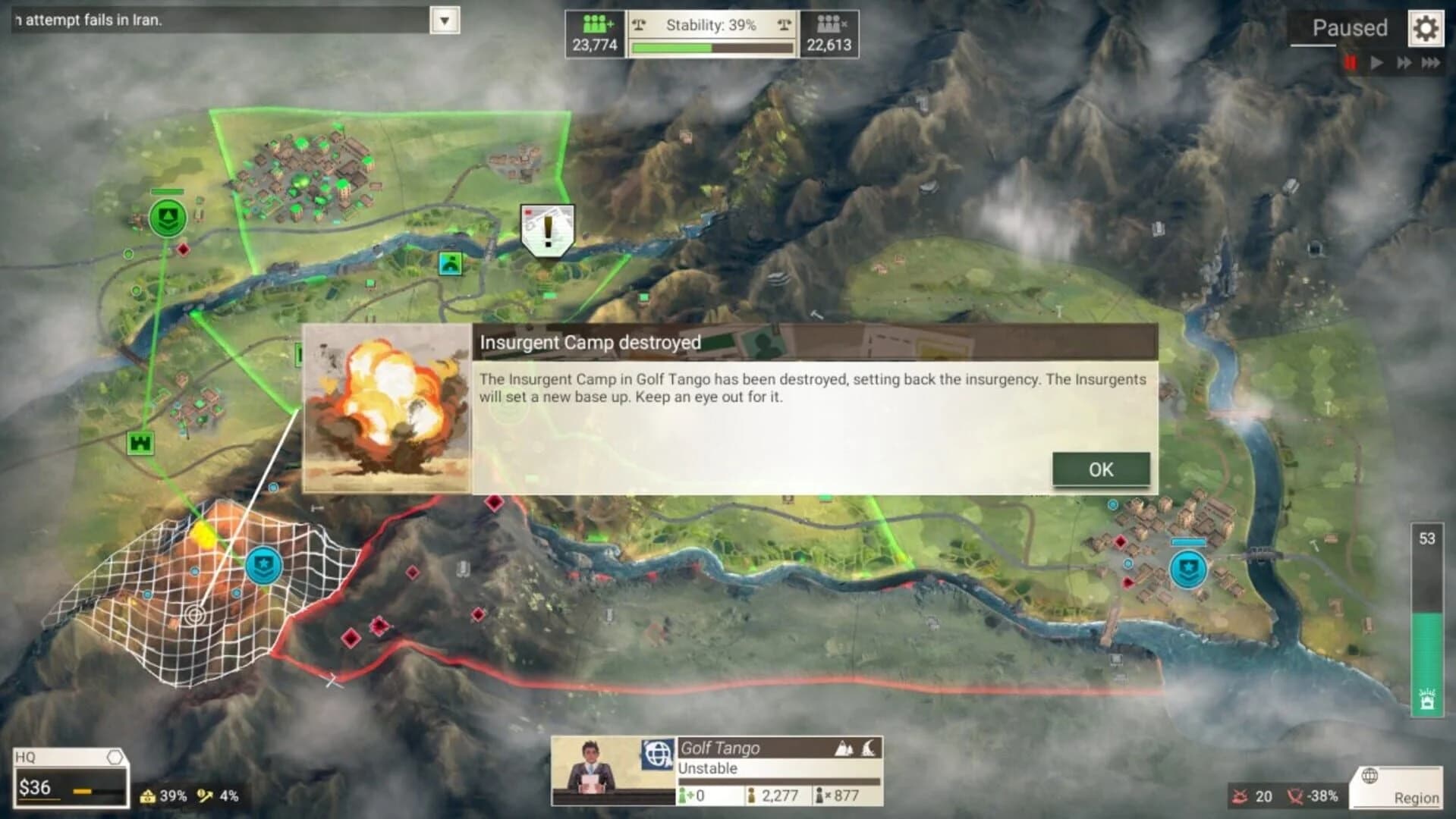 Rebel Inc: Escalation screenshot 1