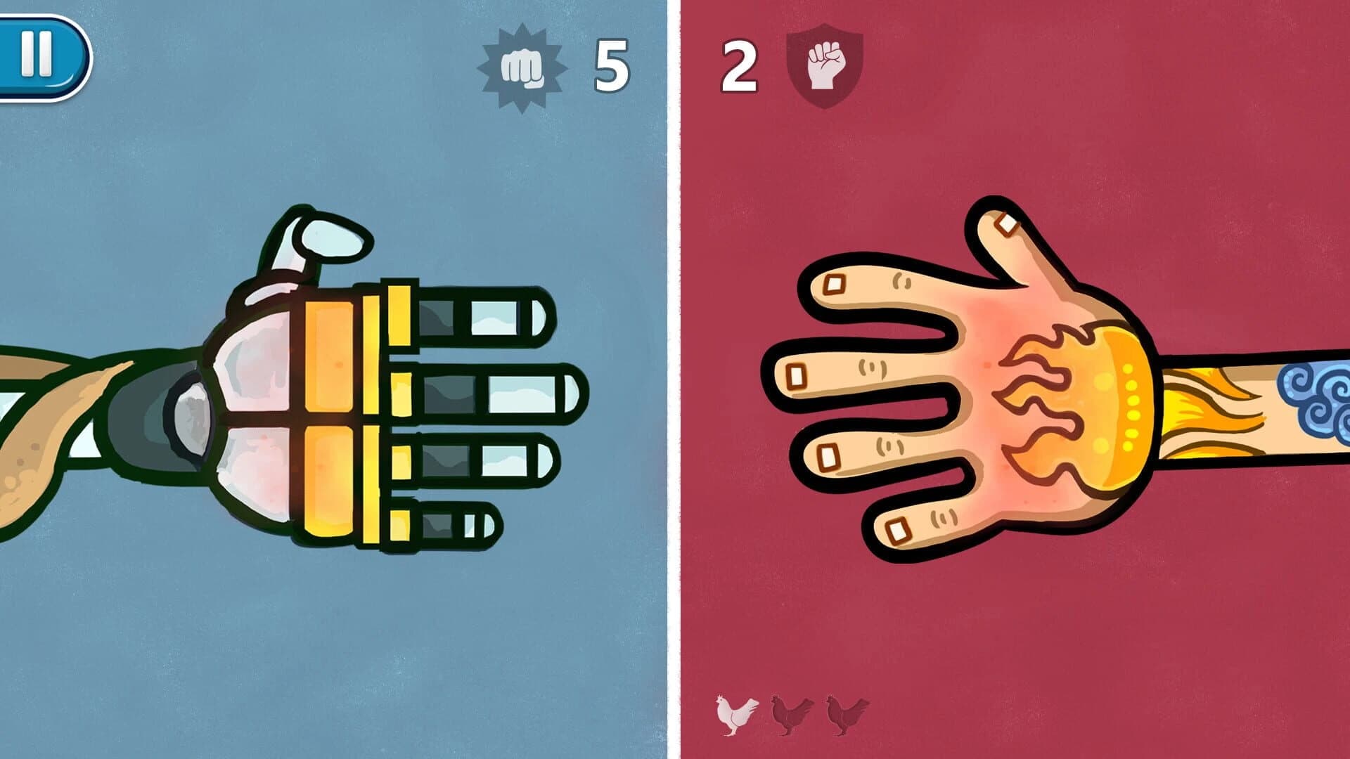 Red Hands: 2-Player Game screenshot 2
