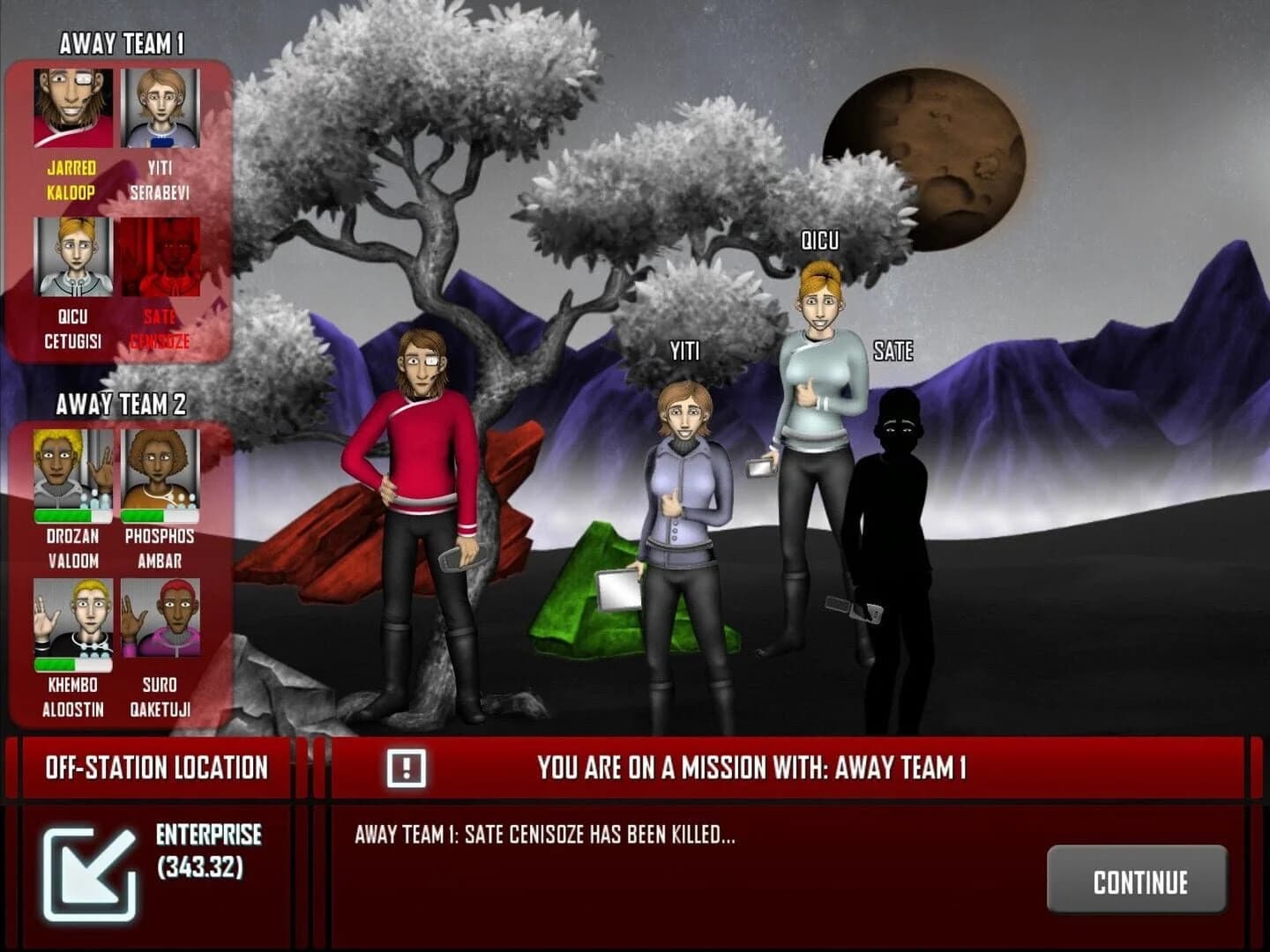 Redshirt screenshot 3