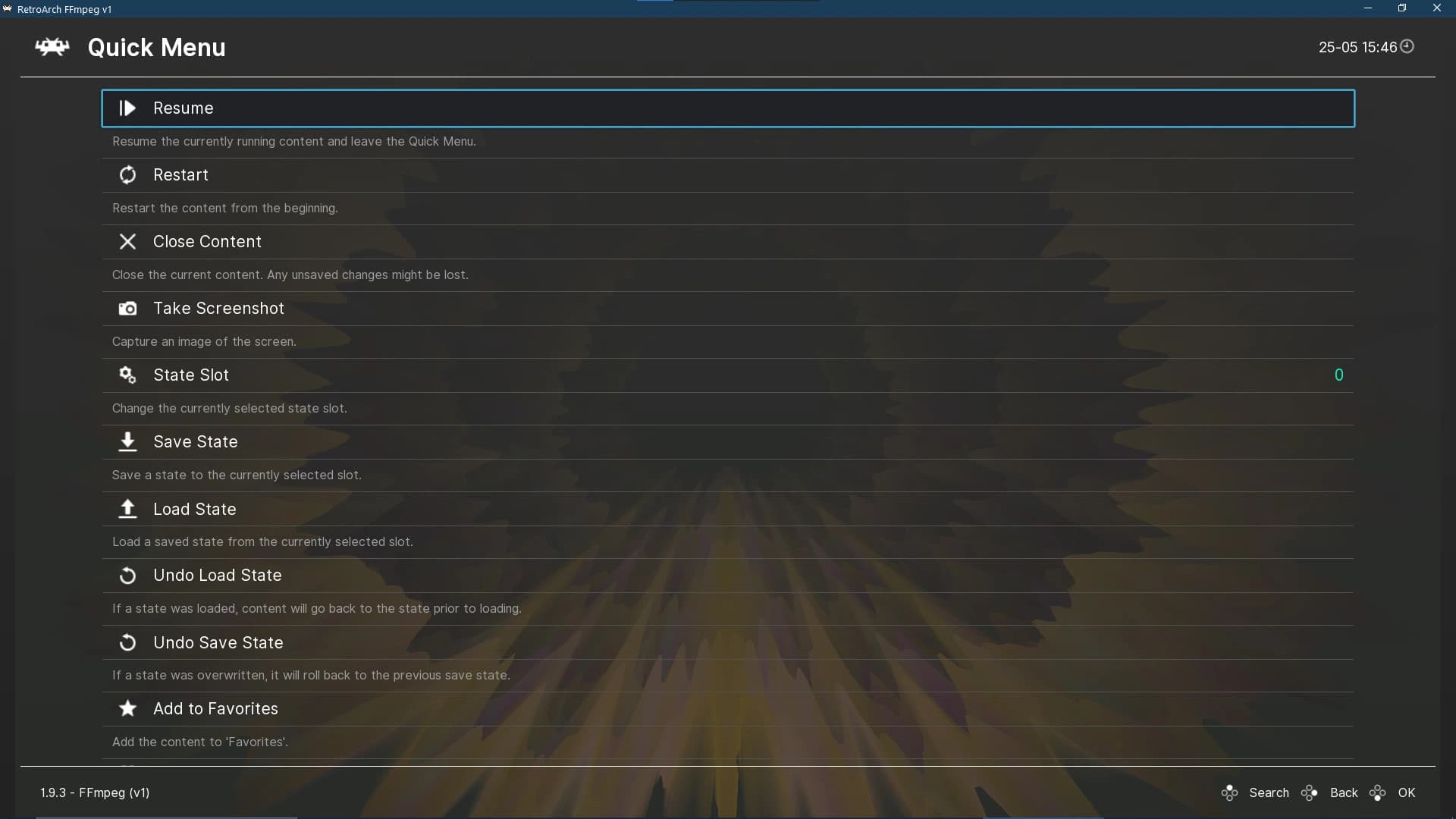 RetroArch screenshot 3