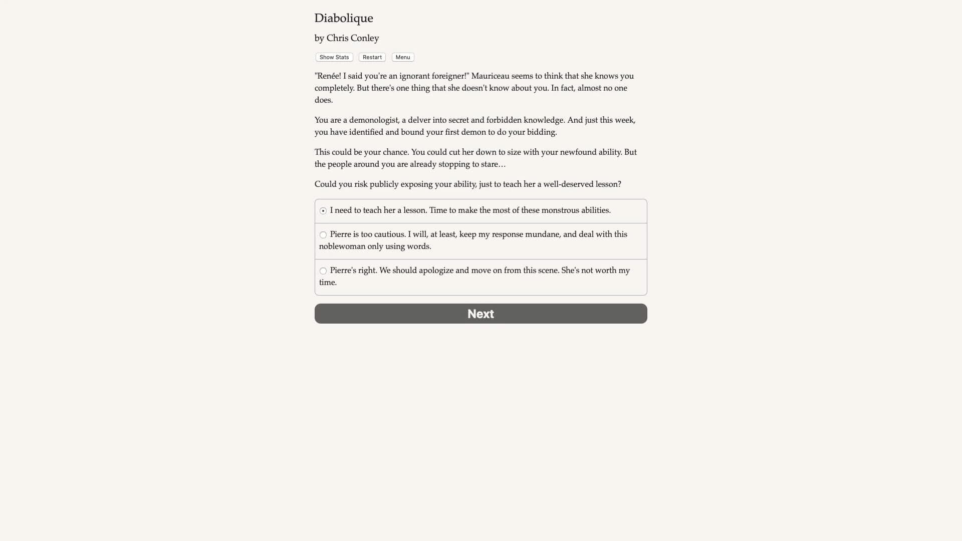Revolution Diabolique screenshot 1