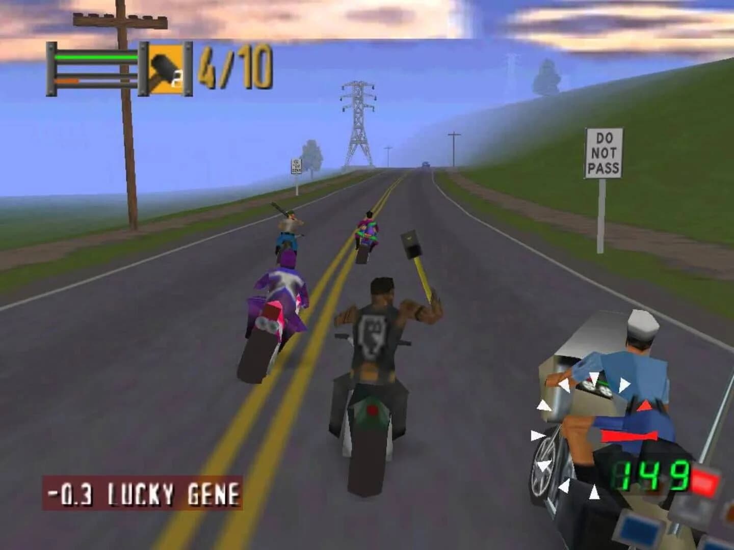 Road Rash 64 screenshot 1