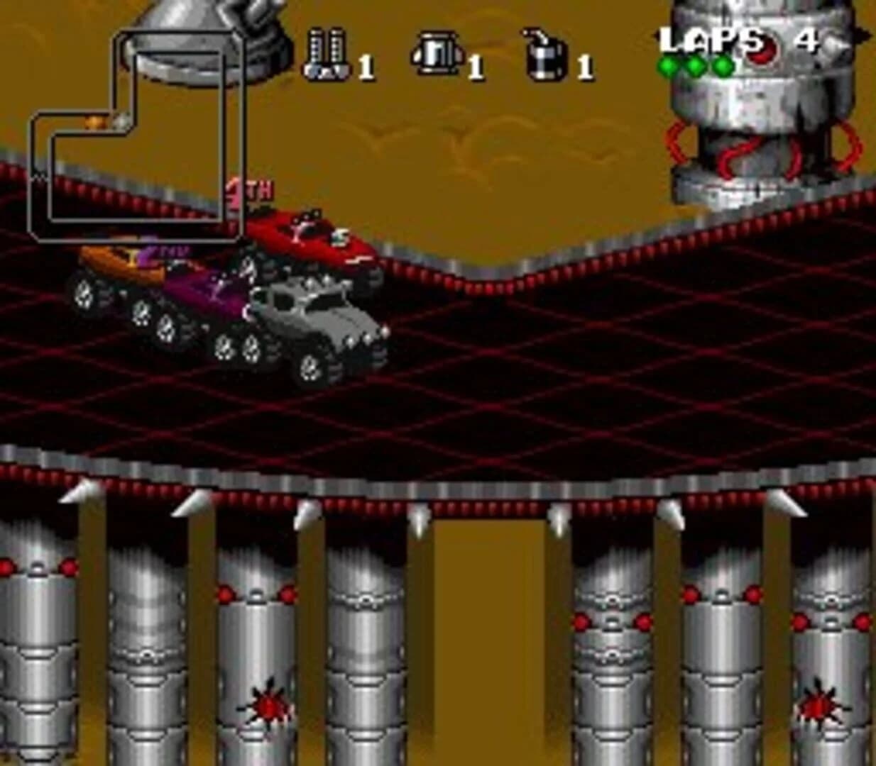 Rock n' Roll Racing screenshot 1