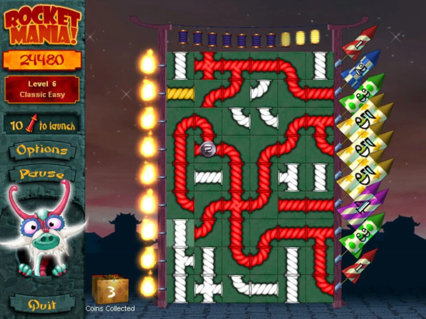 Rocket Mania Deluxe screenshot 1