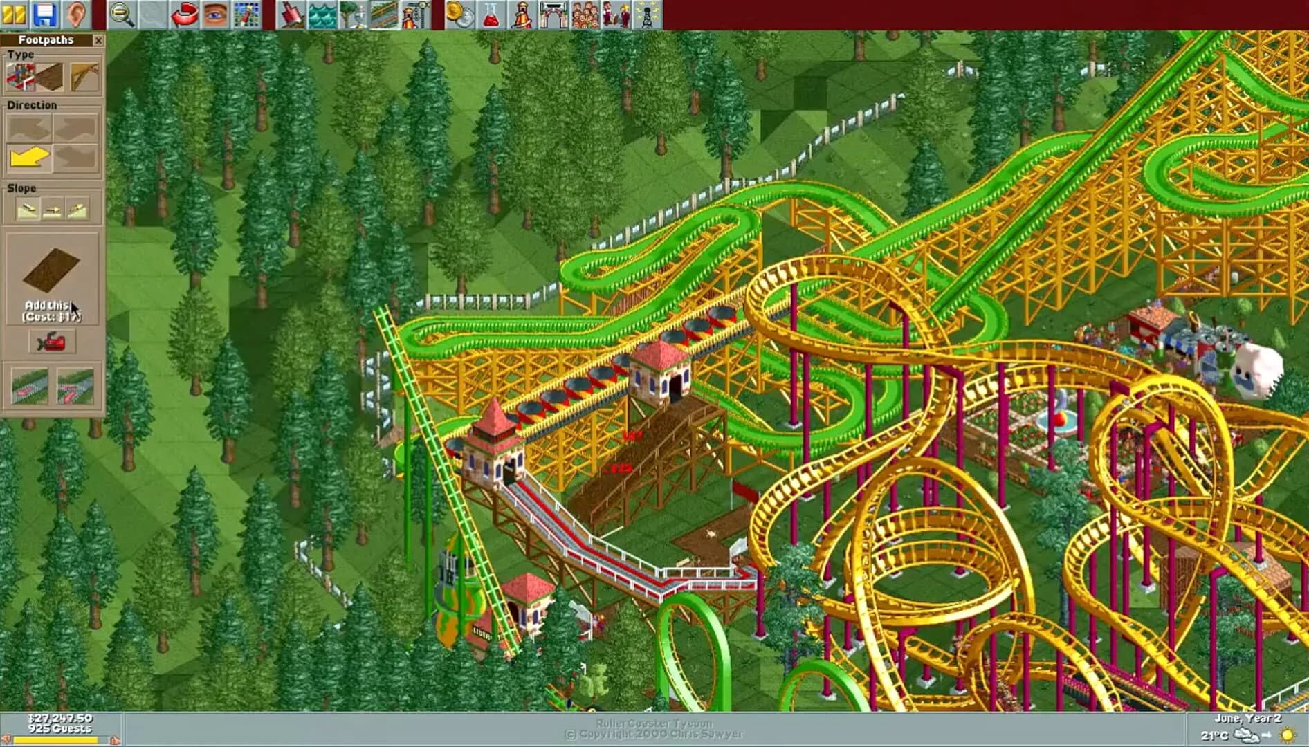 RollerCoaster Tycoon screenshot 3