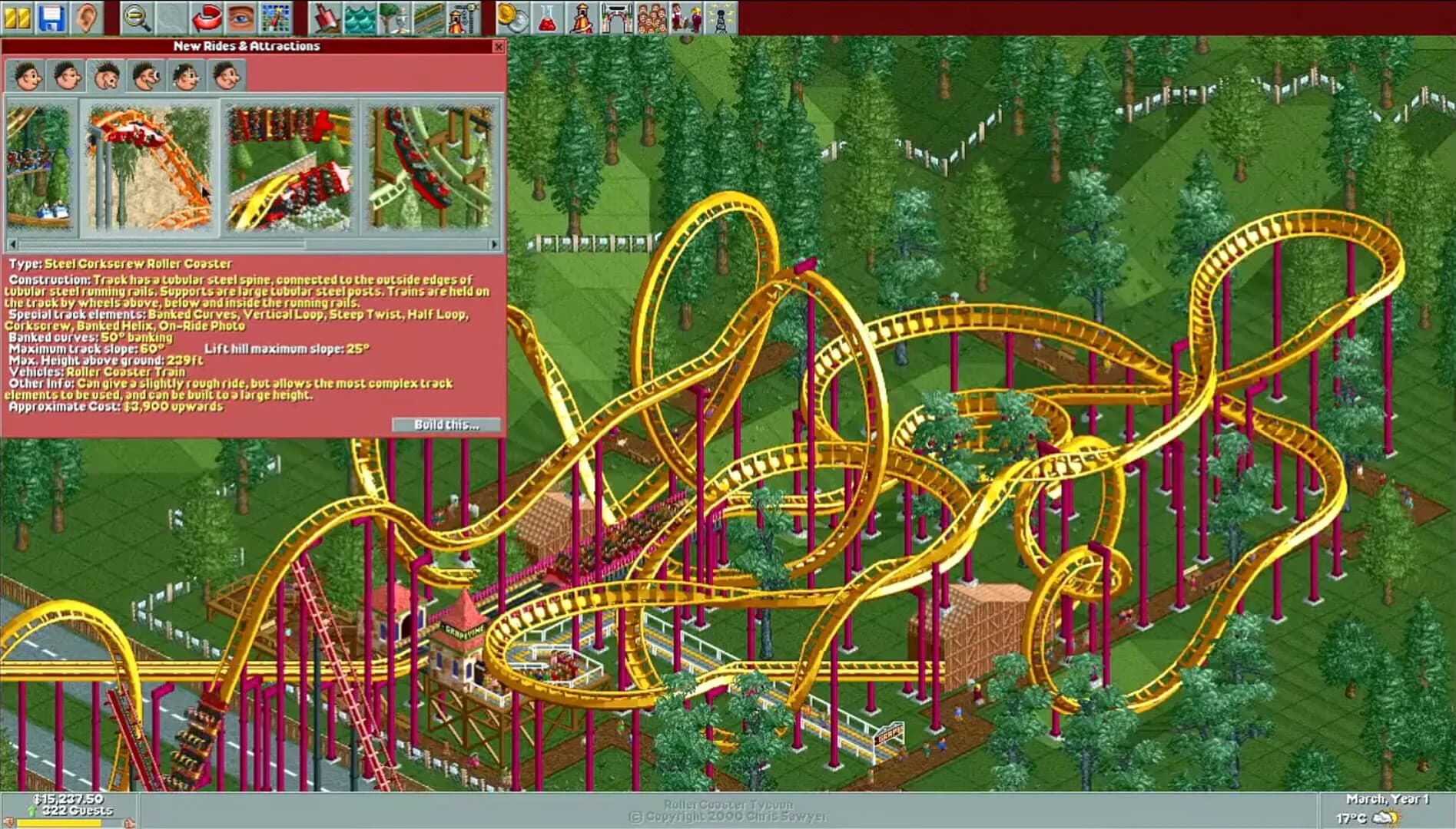 RollerCoaster Tycoon screenshot 4