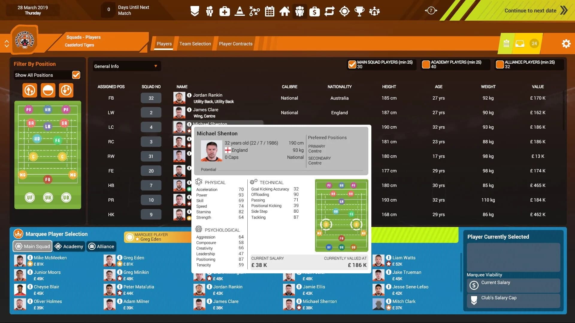Rugby League Team Manager 3 screenshot 3